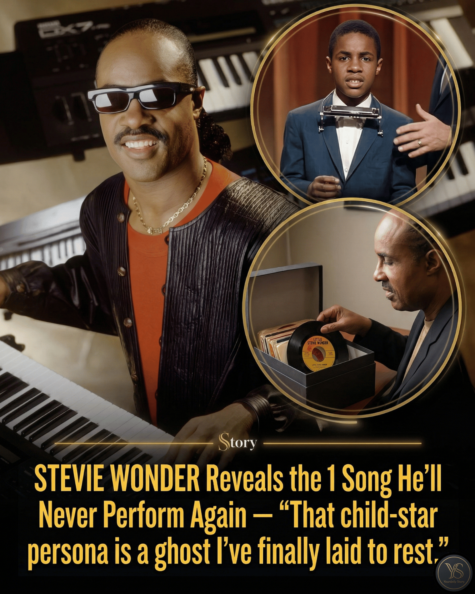 Stevie Wonder Reveals the 1 Song He’ll Never Perform Again — “That child-star persona is a ghost I’ve finally laid to rest.”