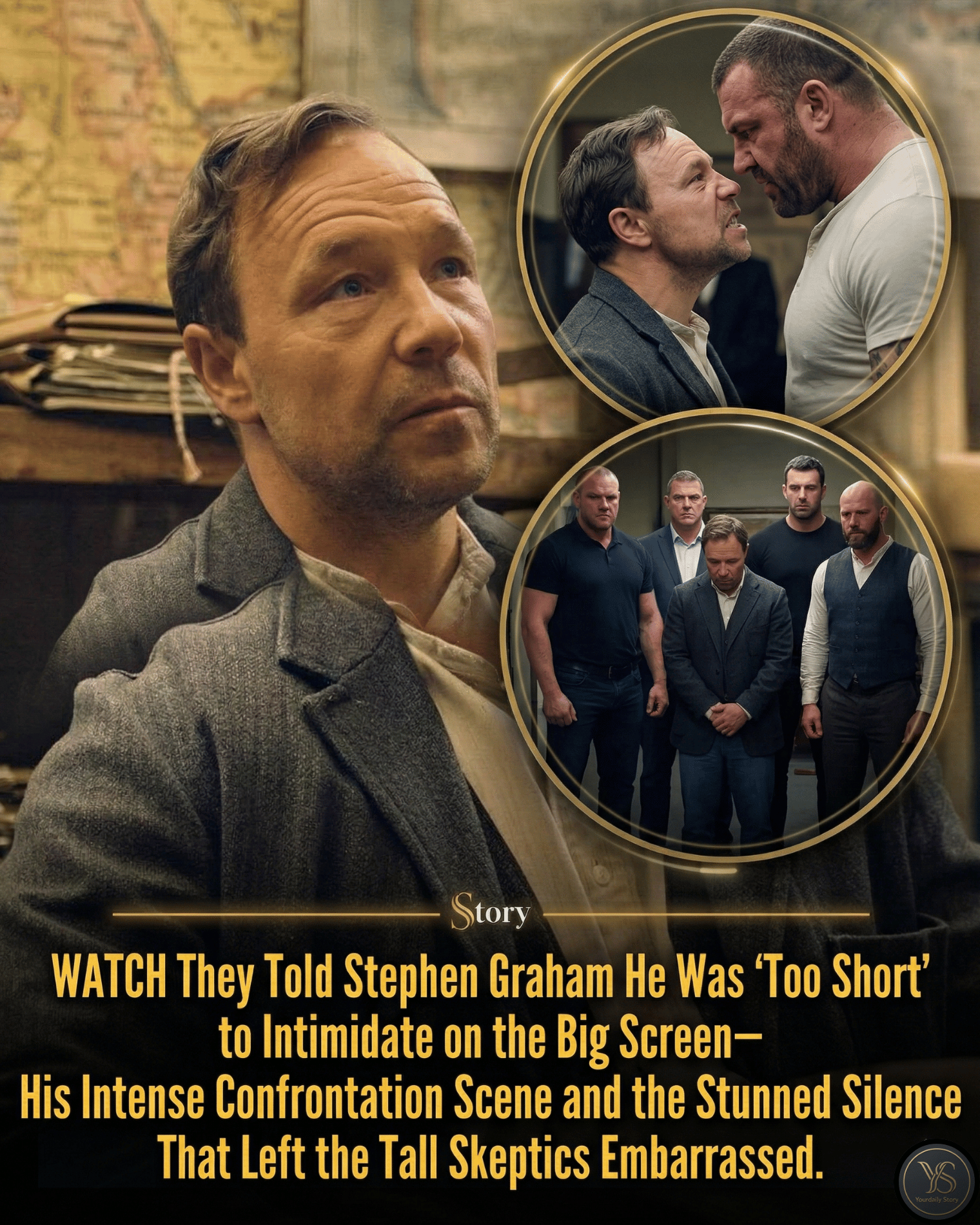 They Told Stephen Graham He Was “Too Short” to Intimidate on the Big Screen—His Intense Confrontation Scene and the Stunned Silence That Left the Tall Skeptics Embarrassed.