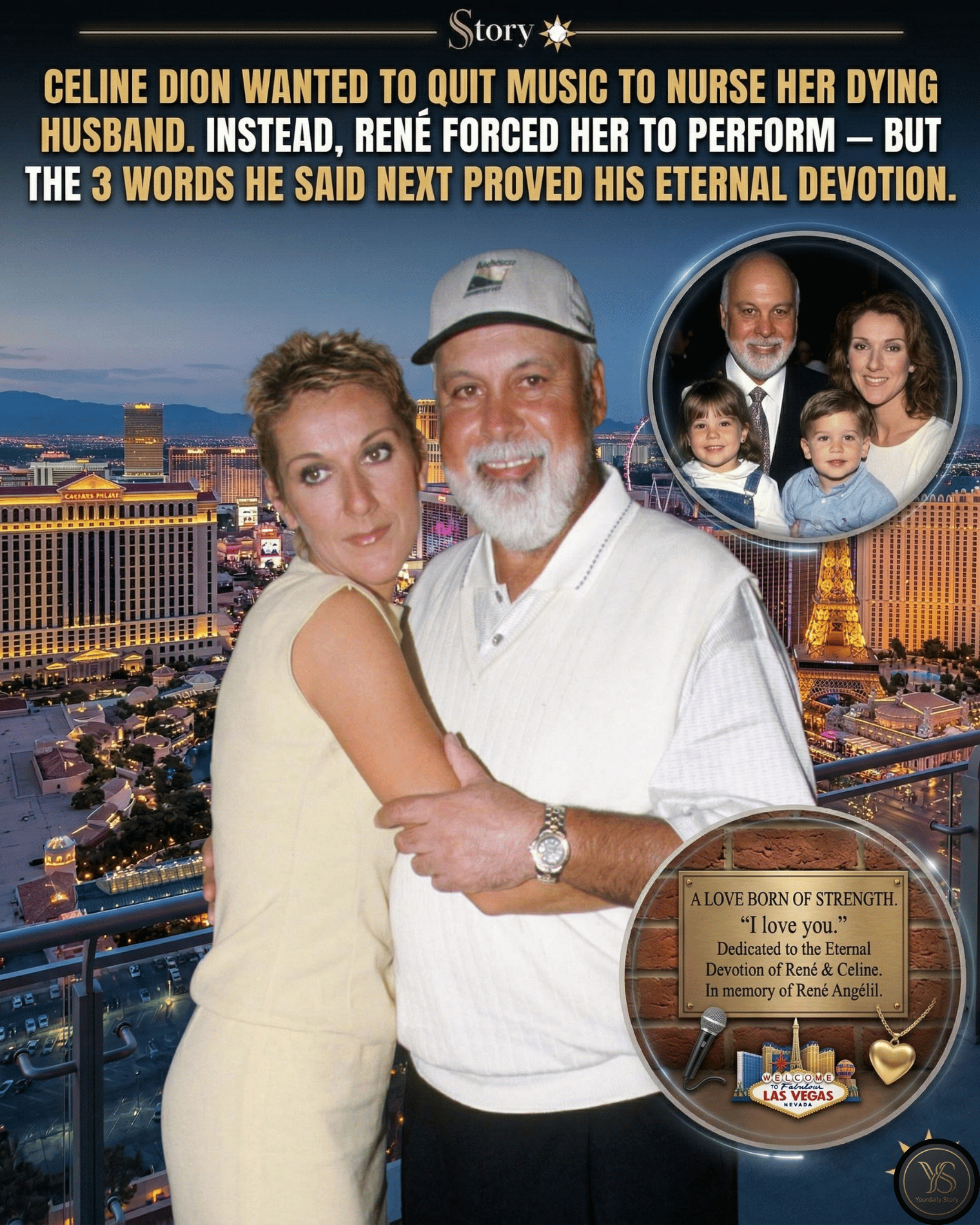 Celine Dion Wanted To Quit Music To Nurse Her Dying Husband. Instead, René Forced Her To Perform — But The 3 Words He Said Next Proved His Eternal Devotion.