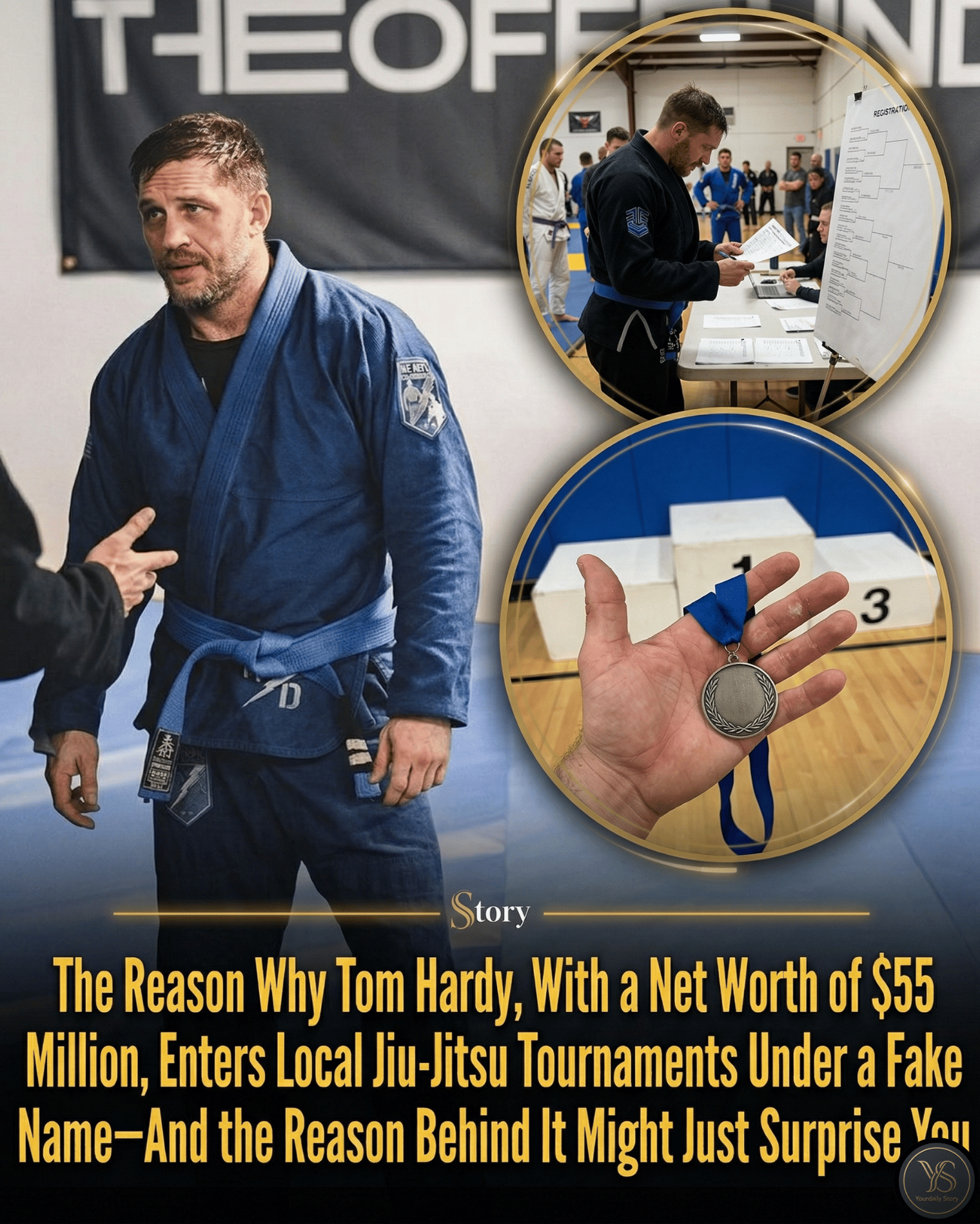 The Reason Why Tom Hardy, With a Net Worth of $55 Million, Enters Local Jiu-Jitsu Tournaments Under a Fake Name—And the Reason Behind It Might Just Surprise You