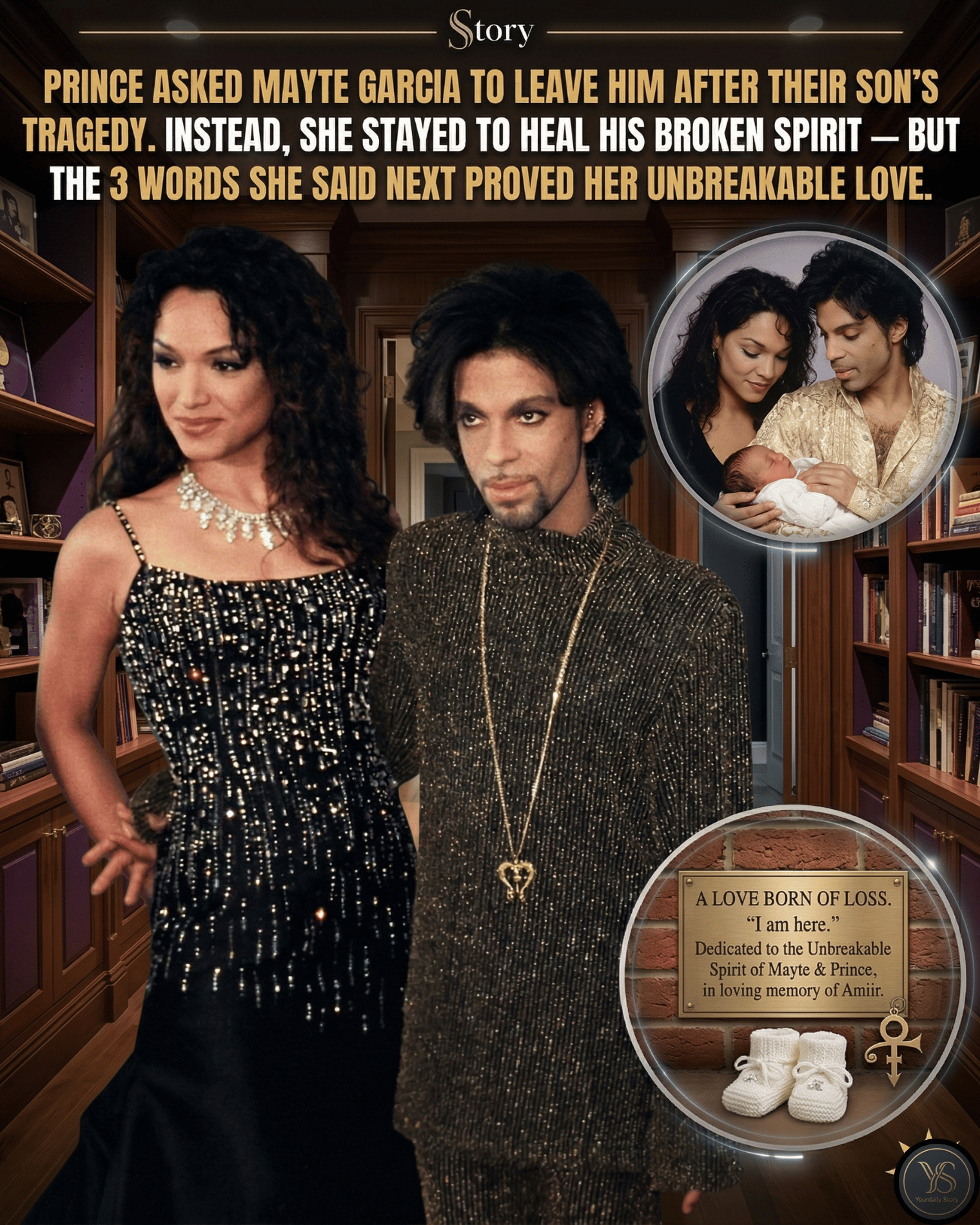 Prince Asked Mayte Garcia To Leave Him After Their Son’s Tragedy. Instead, She Stayed To Heal His Broken Spirit — But The 3 Words She Said Next Proved Her Unbreakable Love.