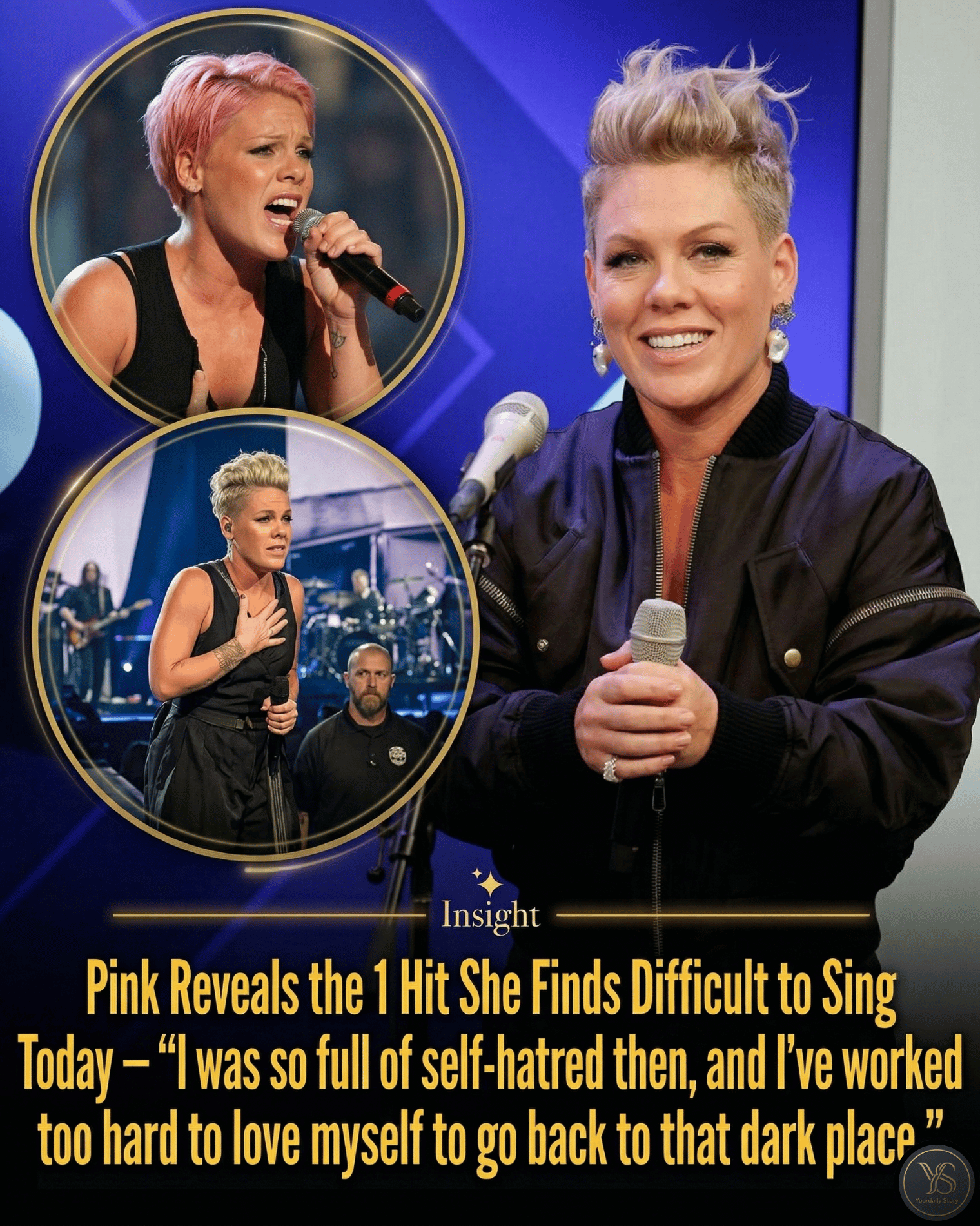 Pink Reveals the 1 Hit She Finds Difficult to Sing Today — “I was so full of self-hatred then, and I’ve worked too hard to love myself to go back to that dark place.”