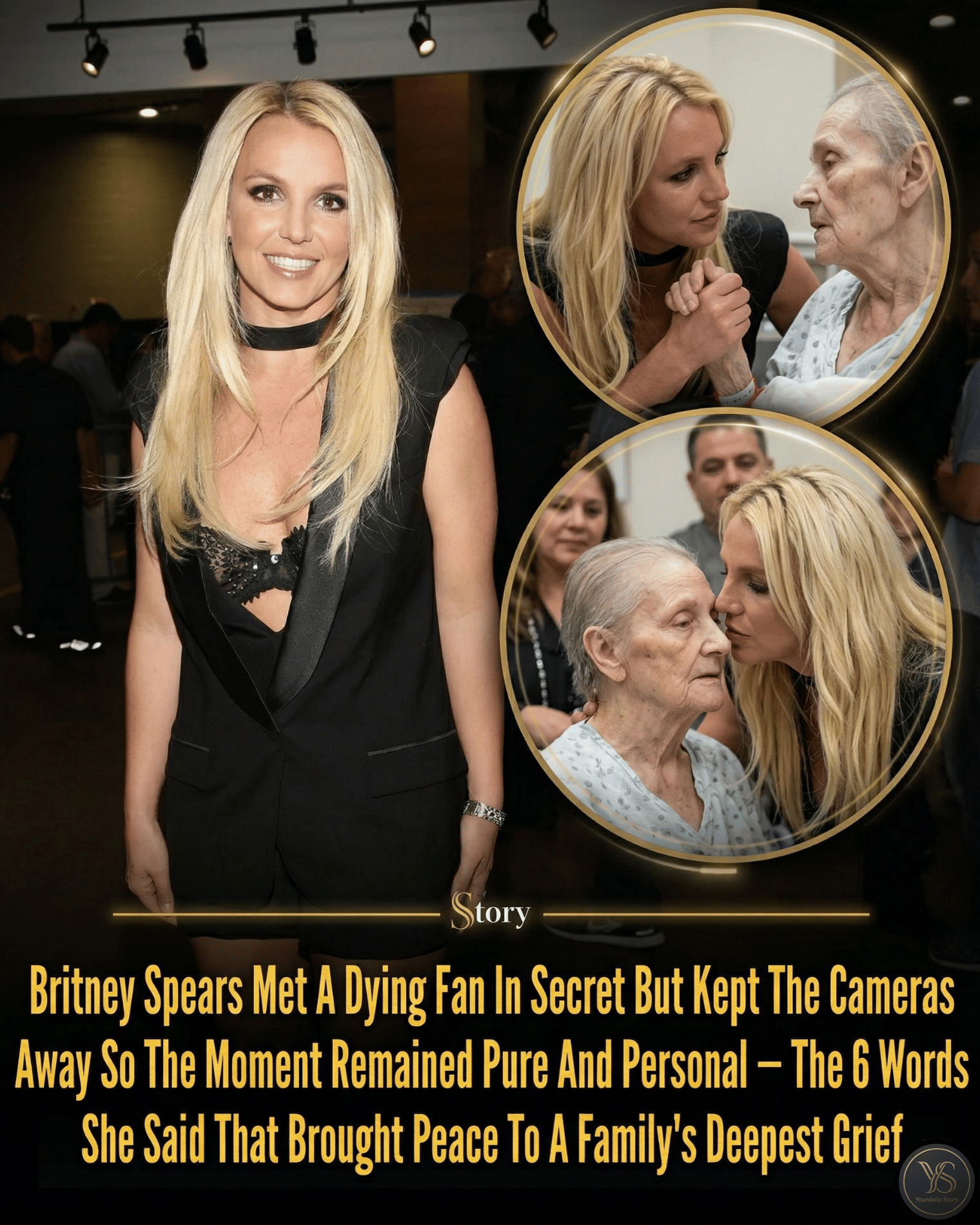 Britney Spears Met A Dying Fan In Secret But Kept The Cameras Away So The Moment Remained Pure And Personal — The 6 Words She Said That Brought Peace To A Family’s Deepest Grief