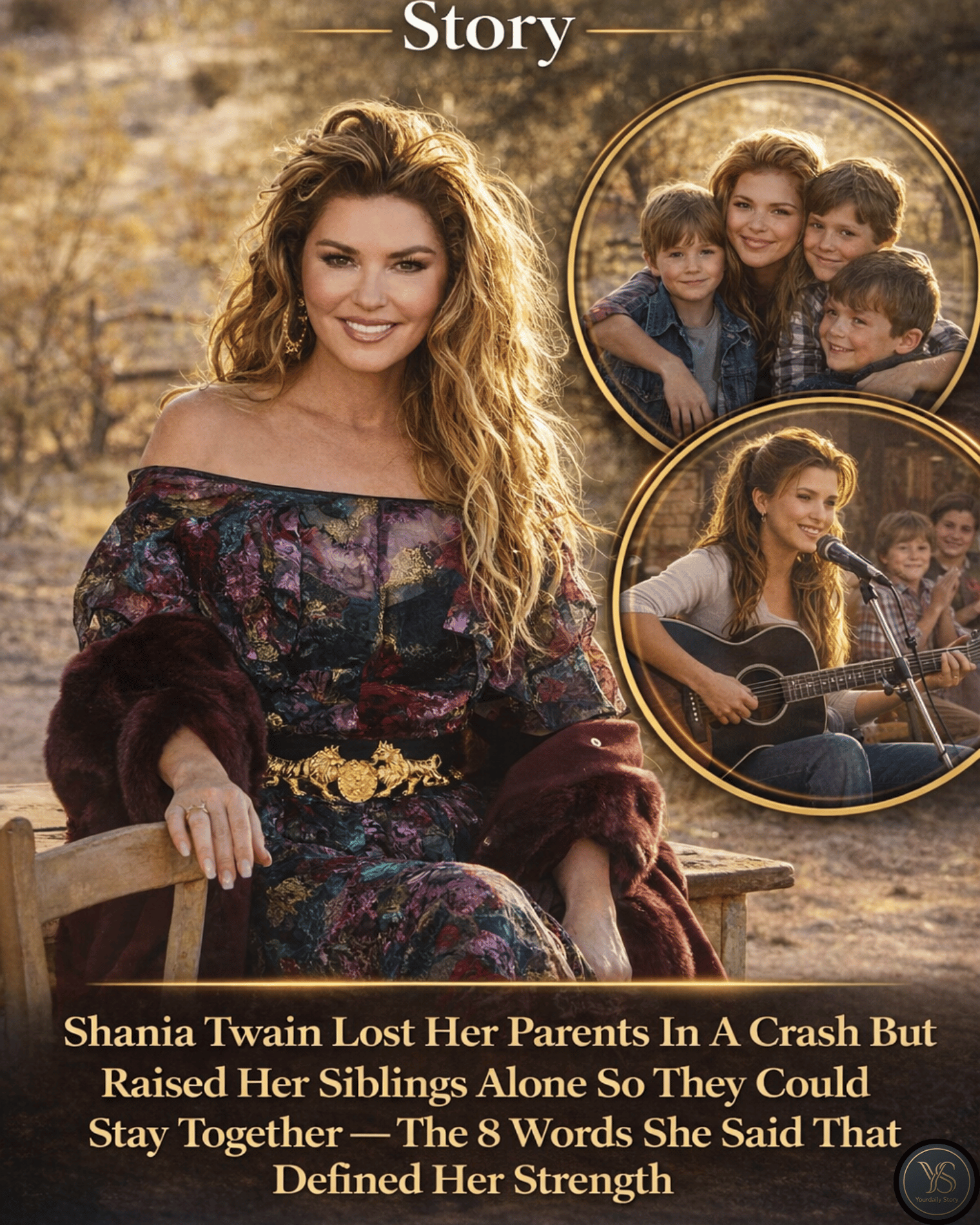 Shania Twain Lost Her Parents In A Crash But Raised Her Siblings Alone So They Could Stay Together — The 8 Words She Said That Defined Her Strength