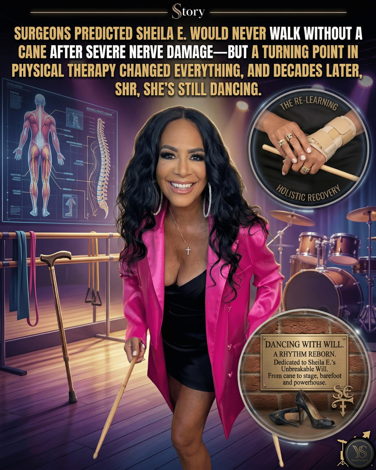 Surgeons Predicted Sheila E. Would Never Walk Without A Cane After Severe Nerve Damage—But A Turning Point In Physical Therapy Changed Everything, And Decades Later, She’s Still Dancing.