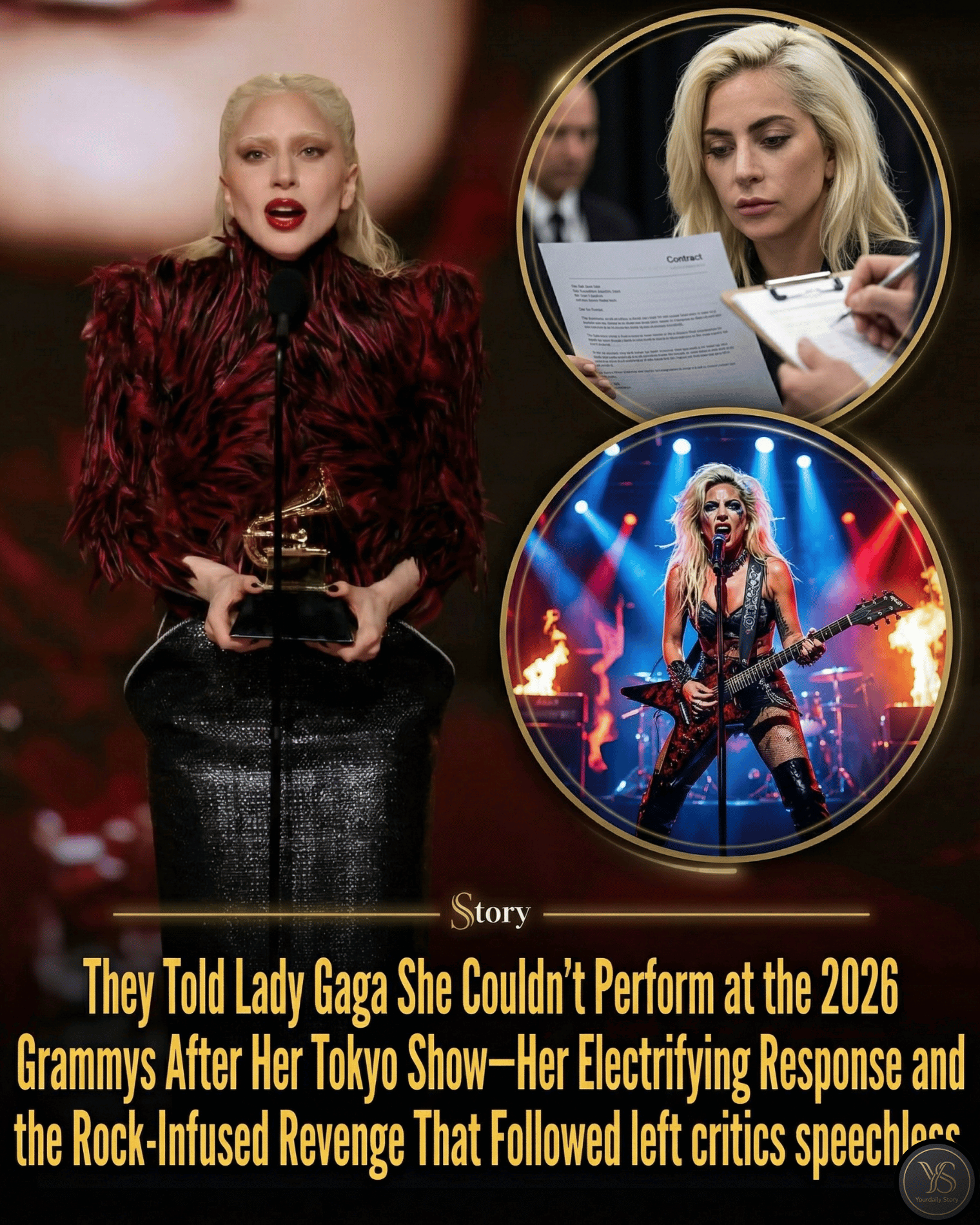 They Told Lady Gaga She Couldn’t Perform at the 2026 Grammys After Her Tokyo Show—Her Electrifying Response and the Rock-Infused Revenge That Followed left critics speechless.