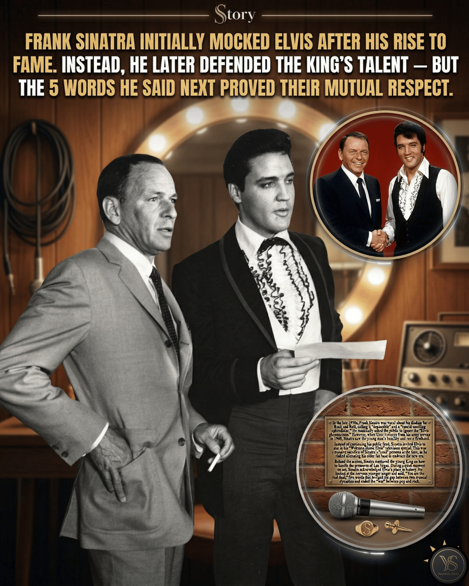 Frank Sinatra Initially Mocked Elvis After His Rise To Fame. Instead, He Later Defended The King’s Talent — But The 5 Words He Said Next Proved Their Mutual Respect.