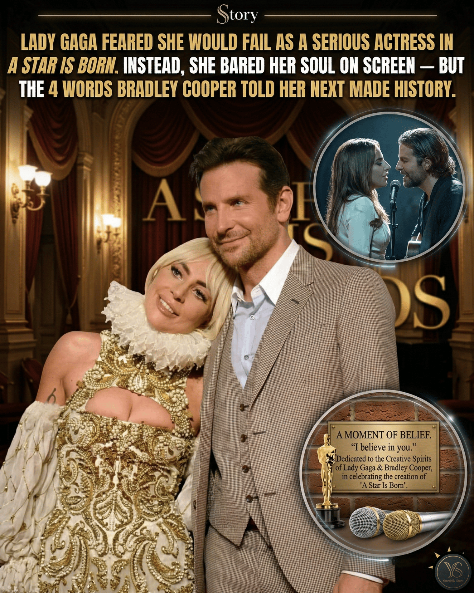 Lady Gaga Feared She Would Fail As A Serious Actress In A Star Is Born. Instead, She Bared Her Soul On Screen — But The 4 Words Bradley Cooper Told Her Next Made History