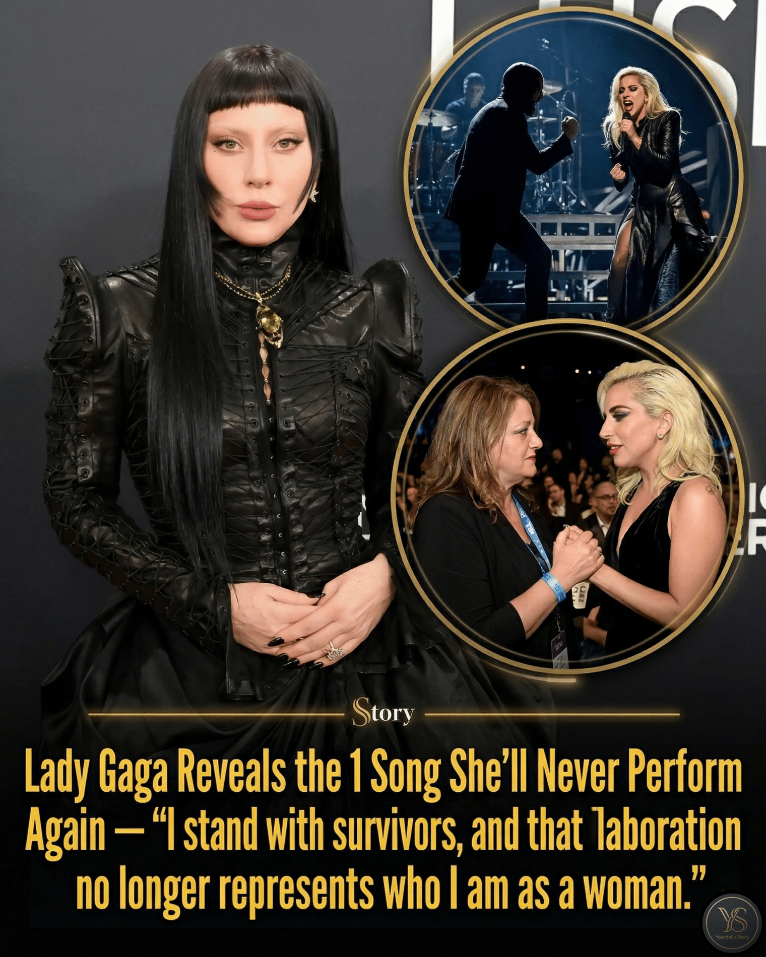 Lady Gaga Reveals the 1 Song She’ll Never Perform Again — “I stand with survivors, and that collaboration no longer represents who I am as a woman.”