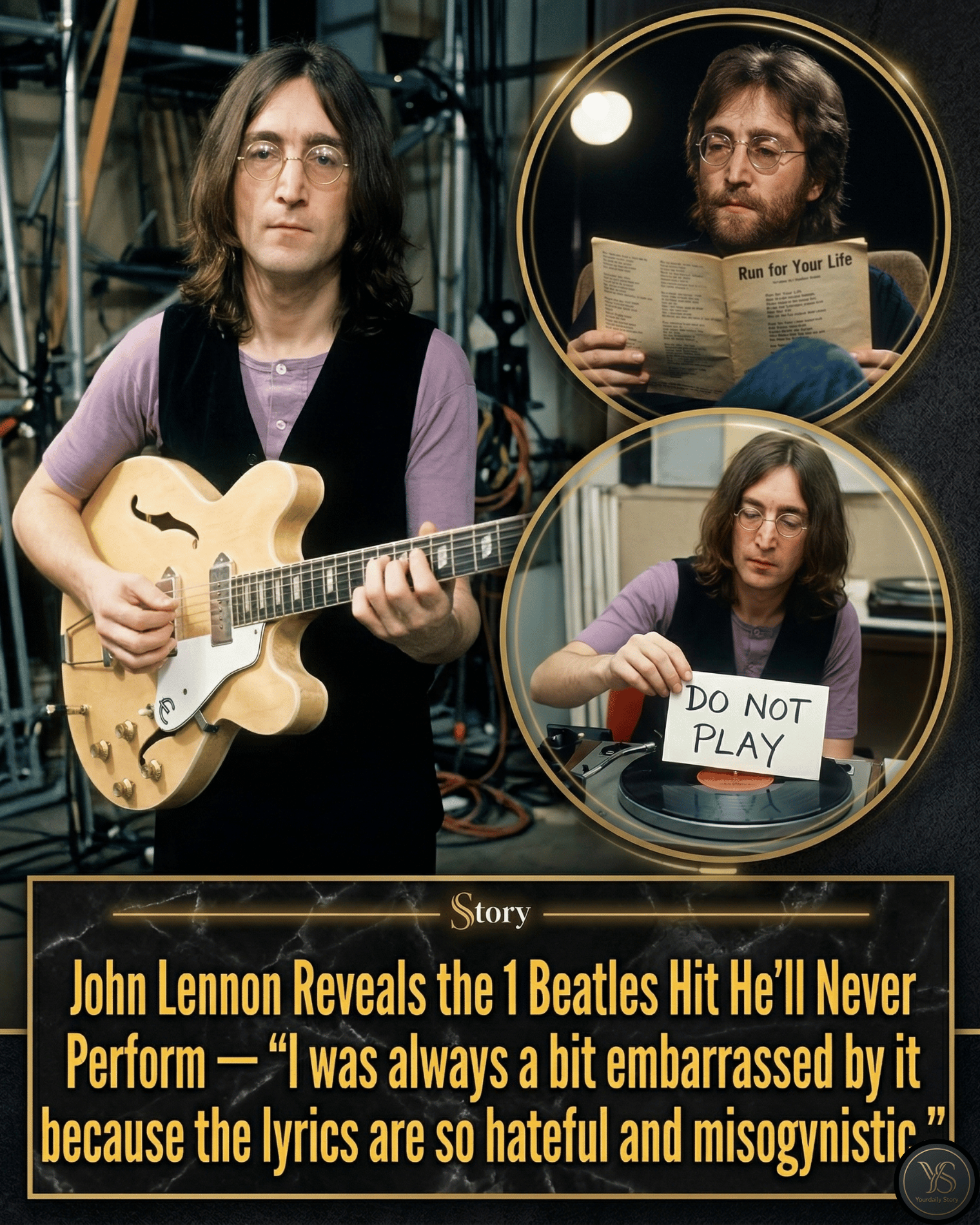 John Lennon Reveals the 1 Beatles Hit He’ll Never Perform — “I was always a bit embarrassed by it because the lyrics are so hateful and misogynistic.”