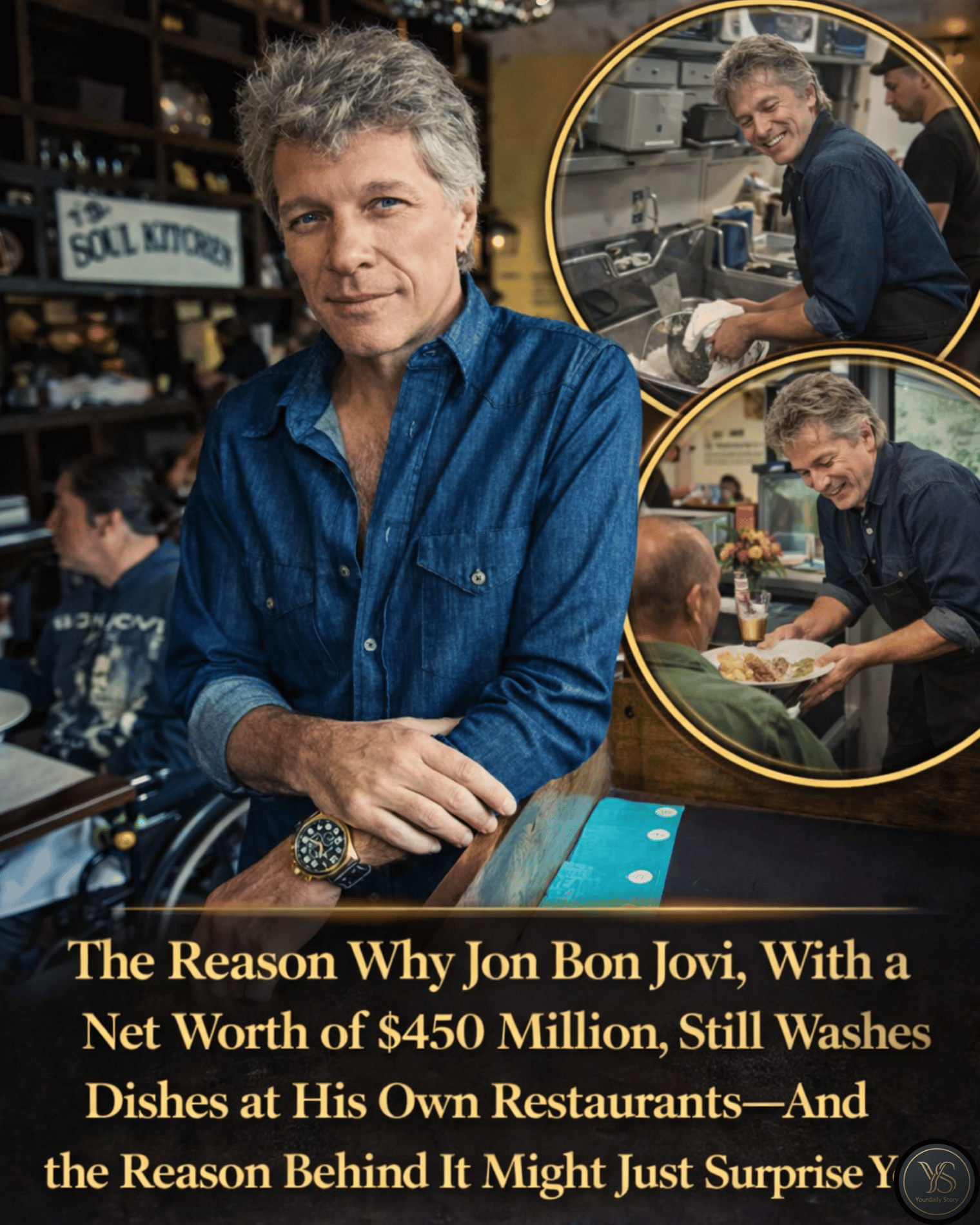 The Reason Why Jon Bon Jovi, With a Net Worth of $450 Million, Still Washes Dishes at His Own Restaurants—And the Reason Behind It Might Just Surprise You