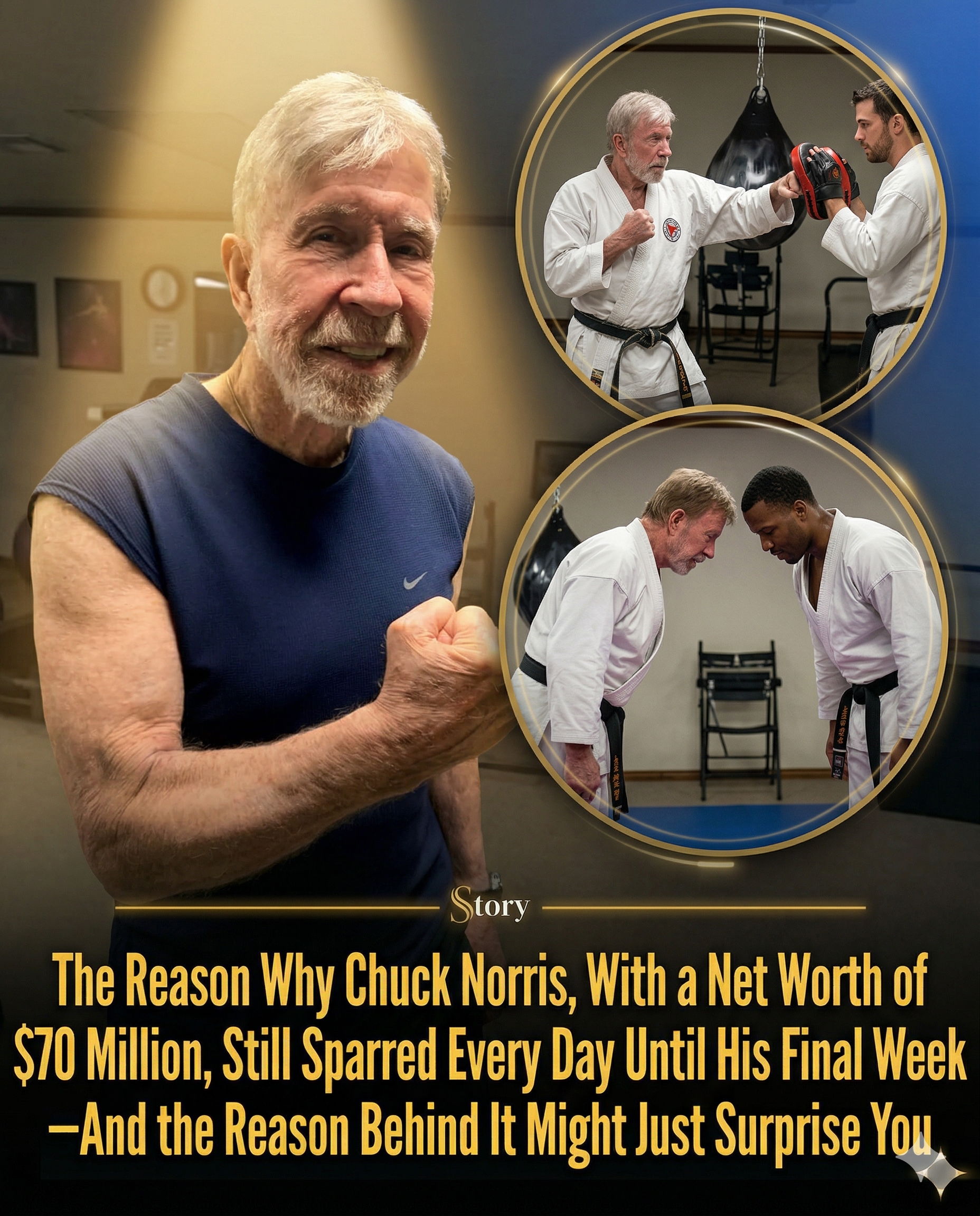The Reason Why Chuck Norris, With a Net Worth of $70 Million, Still Sparred Every Day Until His Final Week—And the Reason Behind It Might Just Surprise You