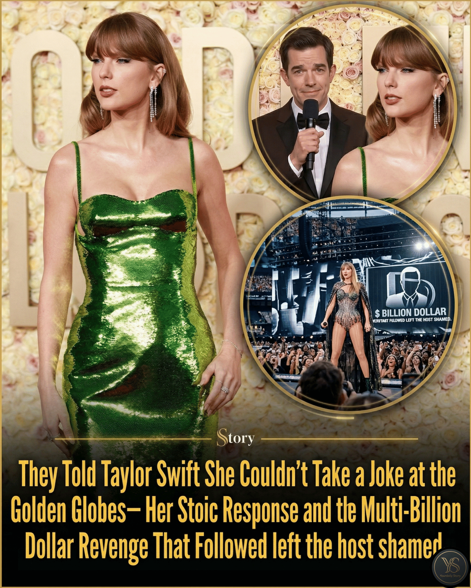 They Told Taylor Swift She Couldn’t Take a Joke at the Golden Globes—Her Stoic Response and the Multi-Billion Dollar Revenge That Followed left the host shamed.