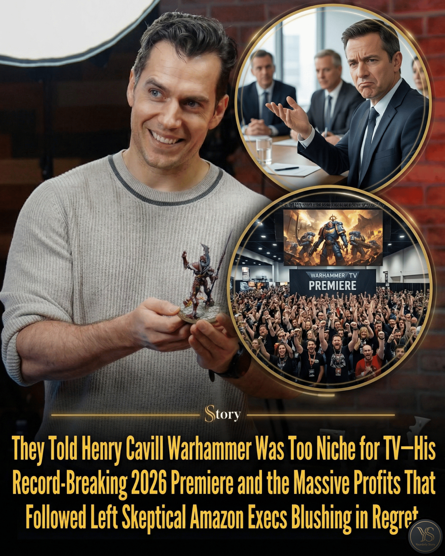They Told Henry Cavill Warhammer Was Too Niche for TV—His Record-Breaking 2026 Premiere and the Massive Profits That Followed Left Skeptical Amazon Execs Blushing in Regret.