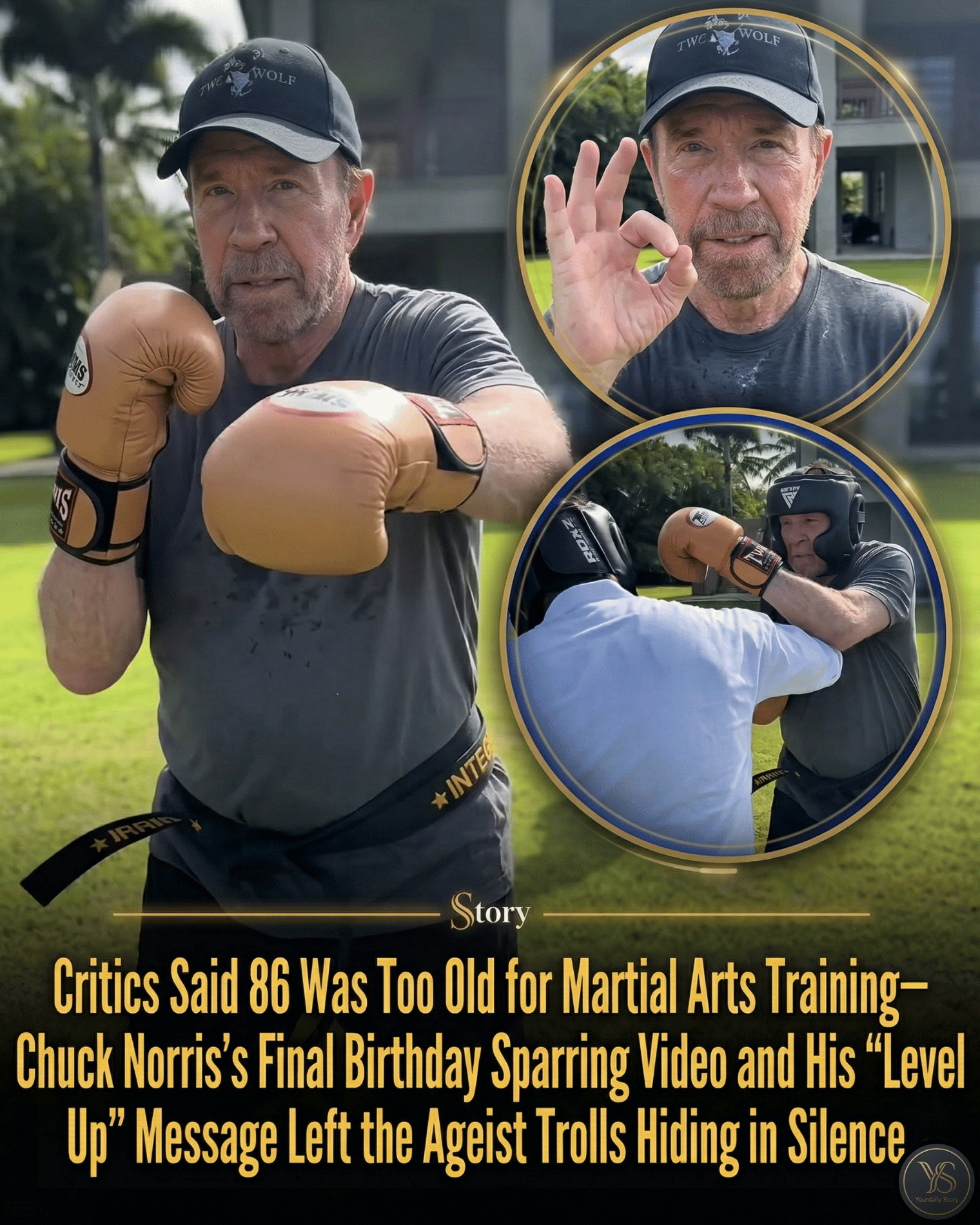 Critics Said 86 Was Too Old for Martial Arts Training—Chuck Norris’s Final Birthday Sparring Video and His “Level Up” Message Left the Ageist Trolls Hiding in Silence.