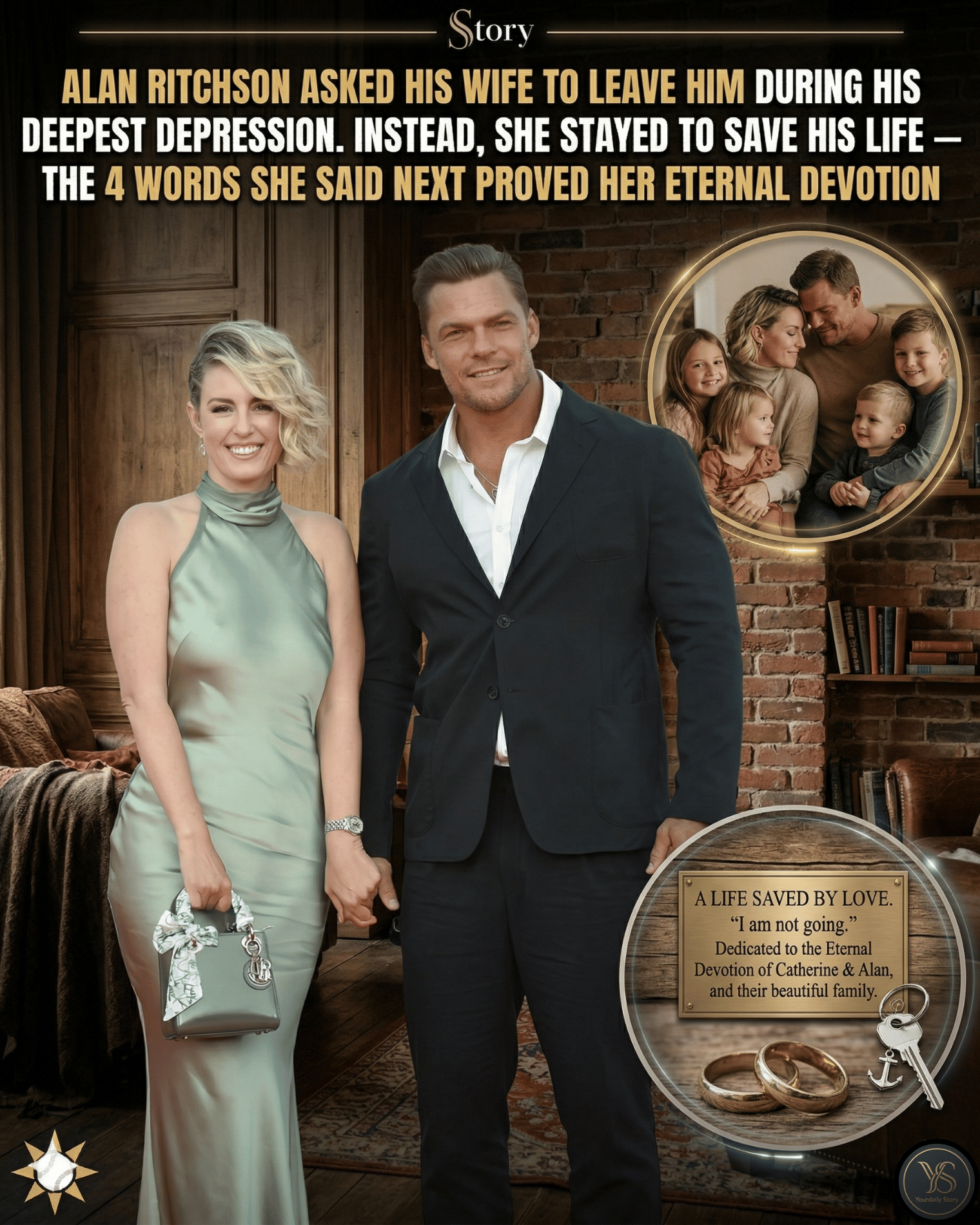 Alan Ritchson Asked His Wife To Leave Him During His Deepest Depression. Instead, She Stayed To Save His Life — But The 4 Words She Said Next Proved Her Eternal Devotion