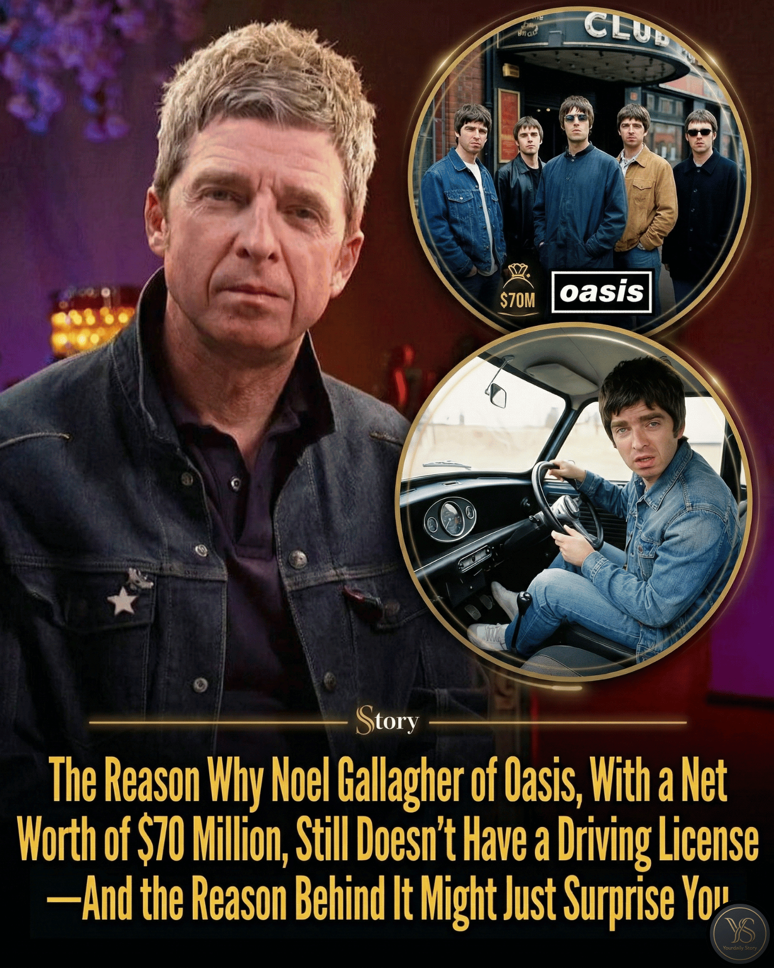 The Reason Why Noel Gallagher of Oasis, With a Net Worth of $70 Million, Still Doesn’t Have a Driving License—And the Reason Behind It Might Just Surprise You