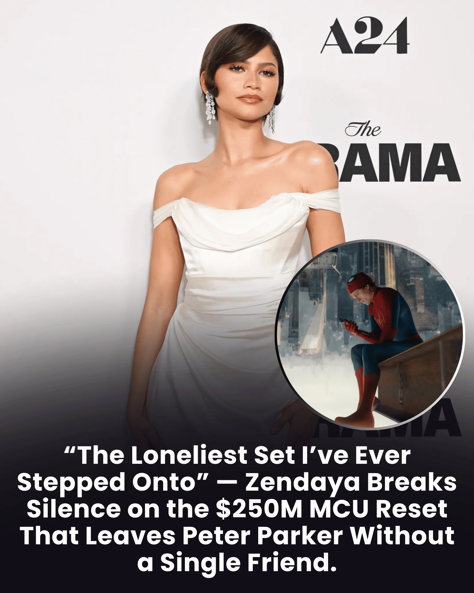 “The Loneliest Set I’ve Ever Stepped Onto” — Zendaya Breaks Silence on the $250M MCU Reset That Leaves Peter Parker Without a Single Friend.