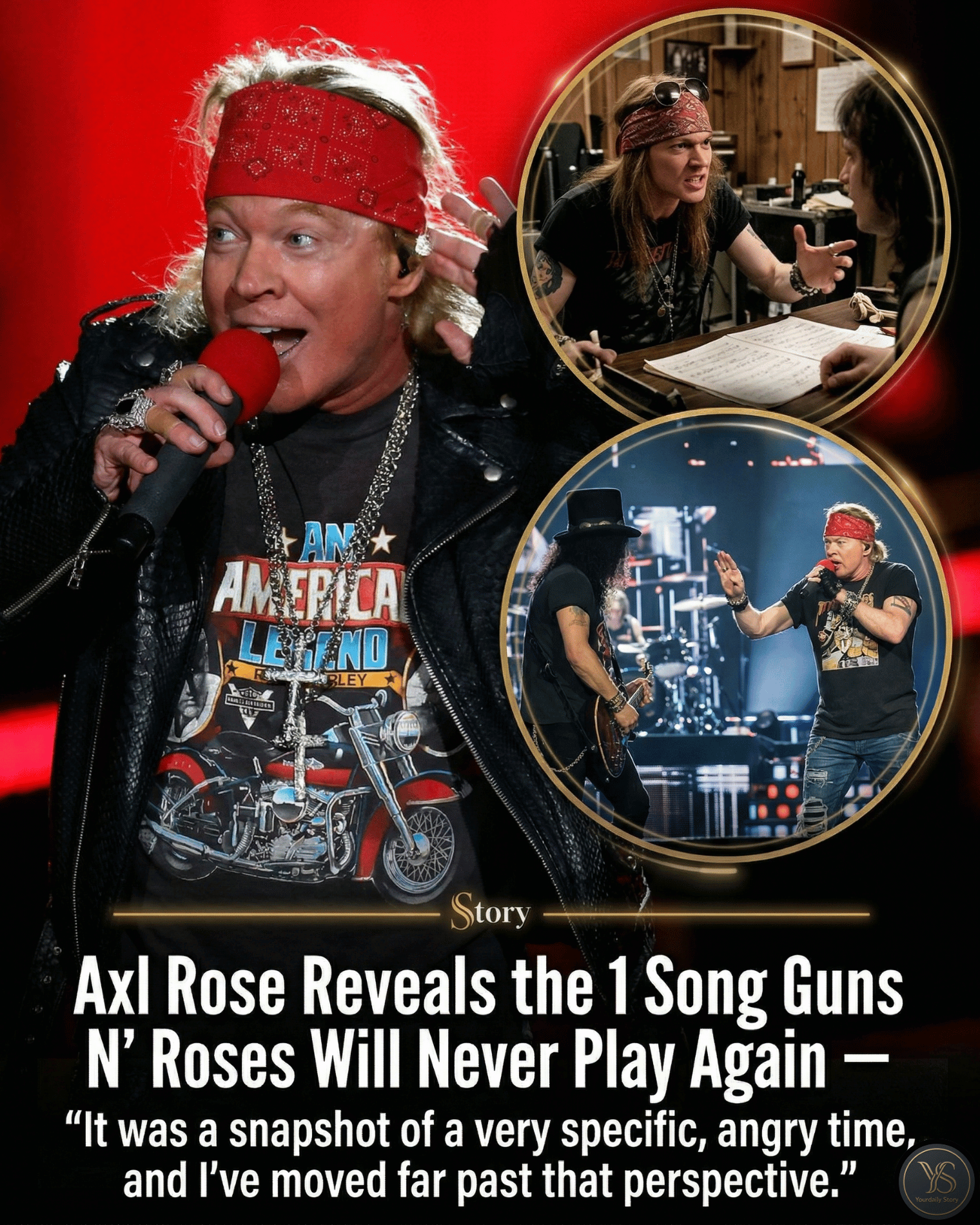 Axl Rose Reveals the 1 Song Guns N’ Roses Will Never Play Again — “It was a snapshot of a very specific, angry time, and I’ve moved far past that perspective.”