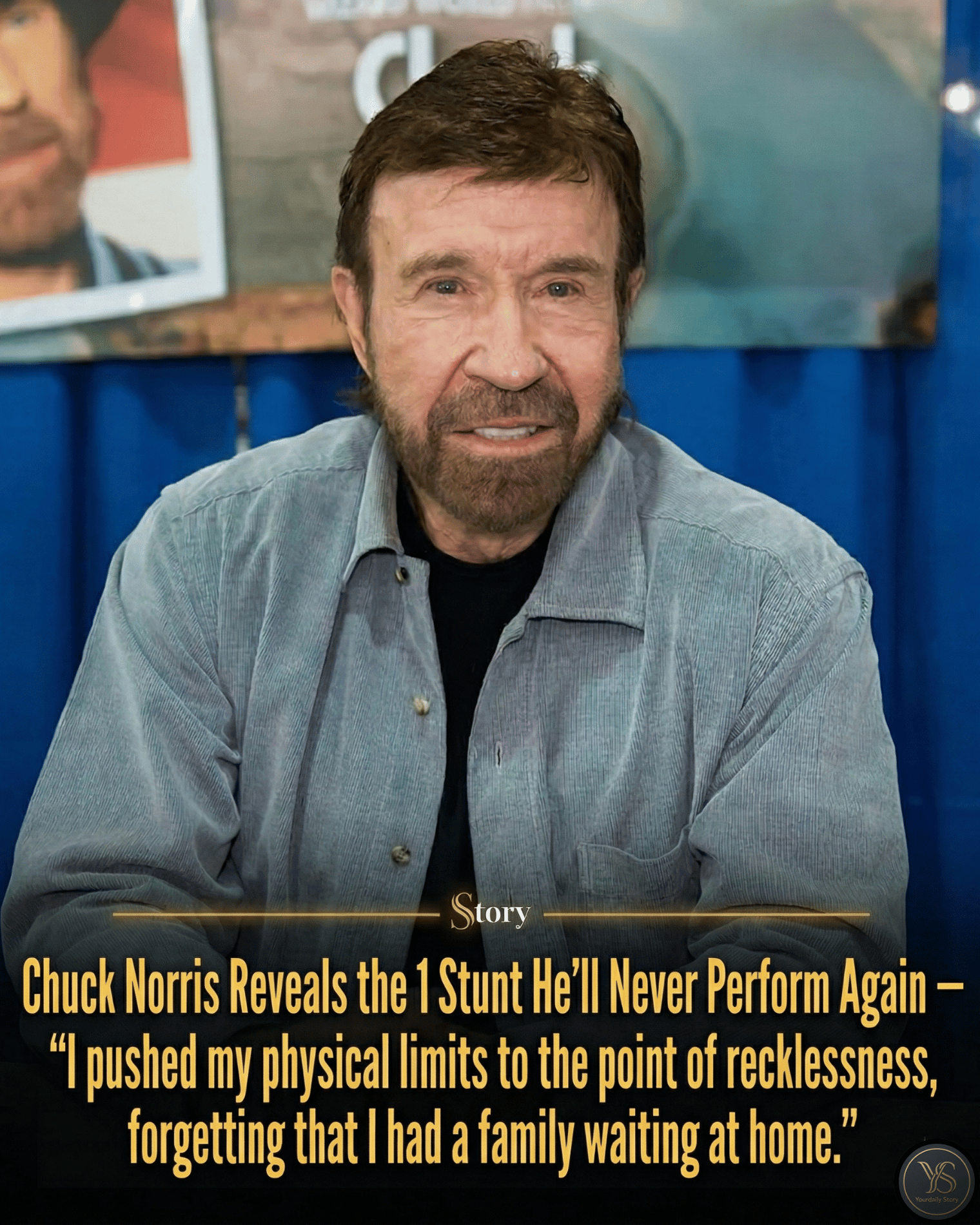 Chuck Norris Reveals the 1 Stunt He’ll Never Perform Again — “I pushed my physical limits to the point of recklessness, forgetting that I had a family waiting at home.”