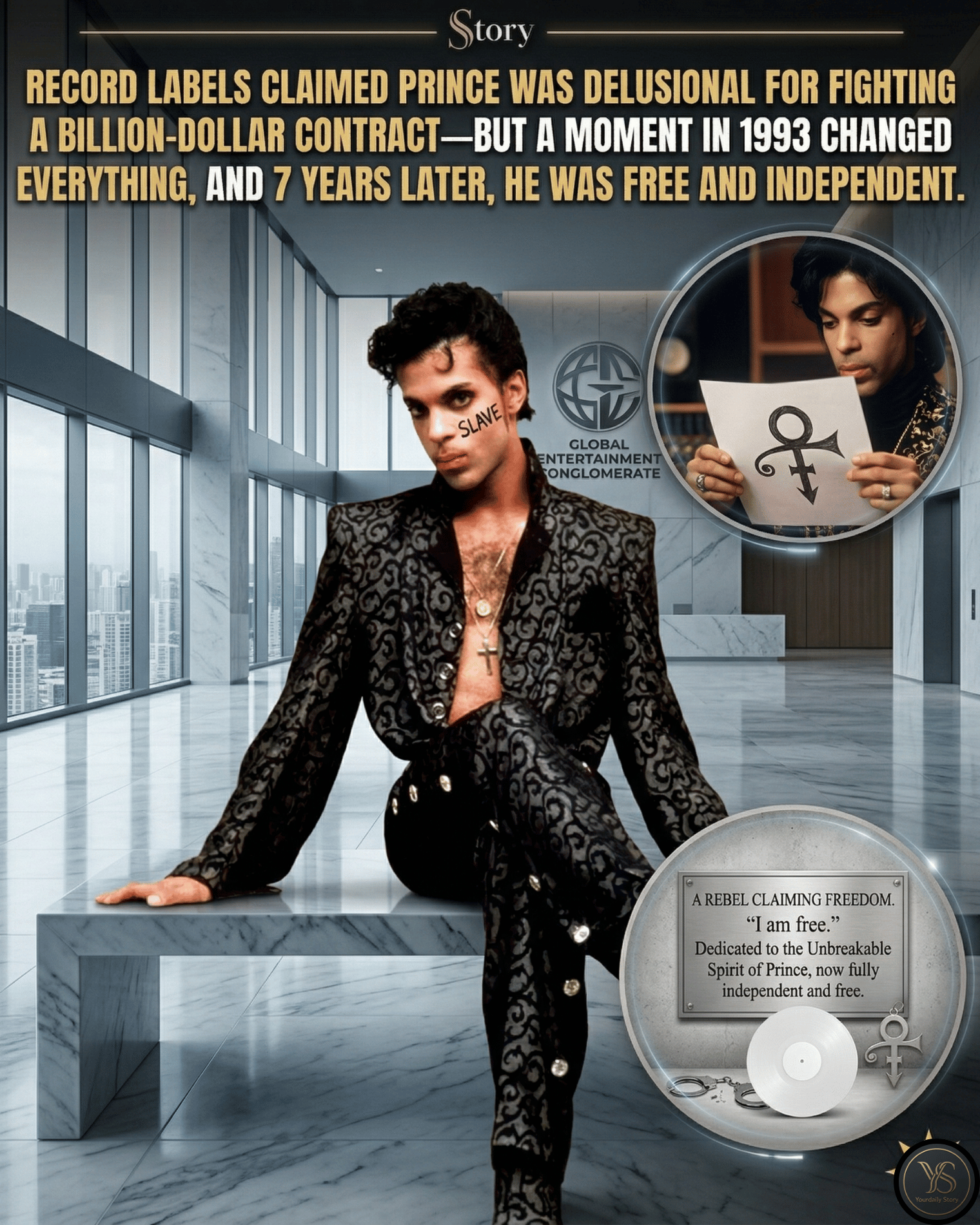 Record Labels Claimed Prince Was Delusional For Fighting A Billion-Dollar Contract—But A Moment In 1993 Changed Everything, And 7 Years Later, He Was Free And Independent.