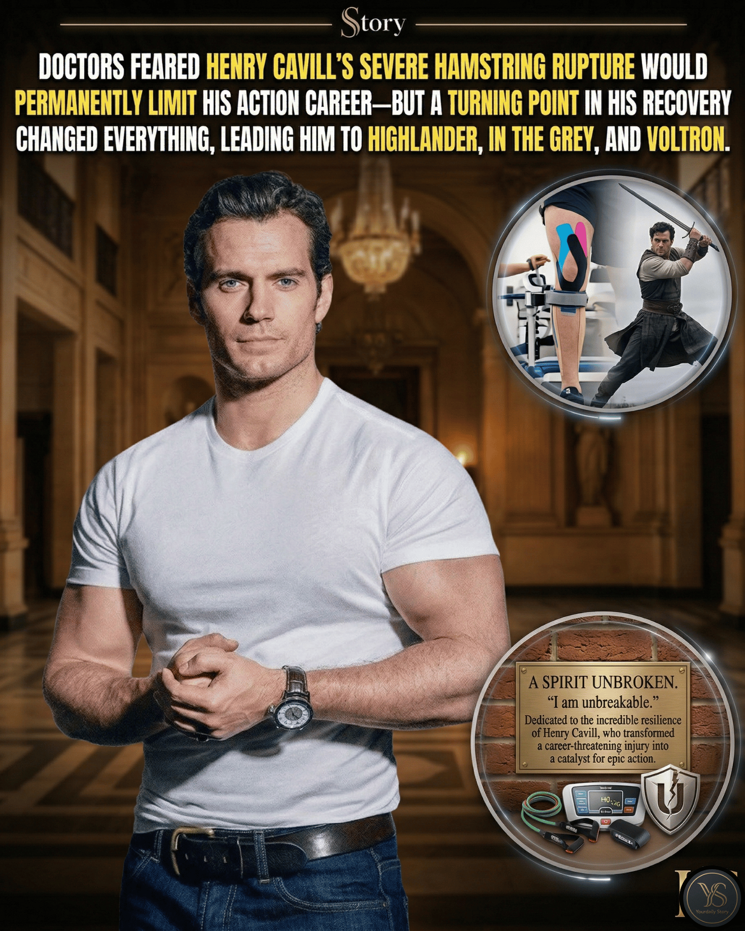 Doctors Feared Henry Cavill’s Severe Hamstring Rupture Would Permanently Limit His Action Career—But A Turning Point In His Recovery Changed Everything, Leading Him To Highlander, In The Grey, And Voltron.