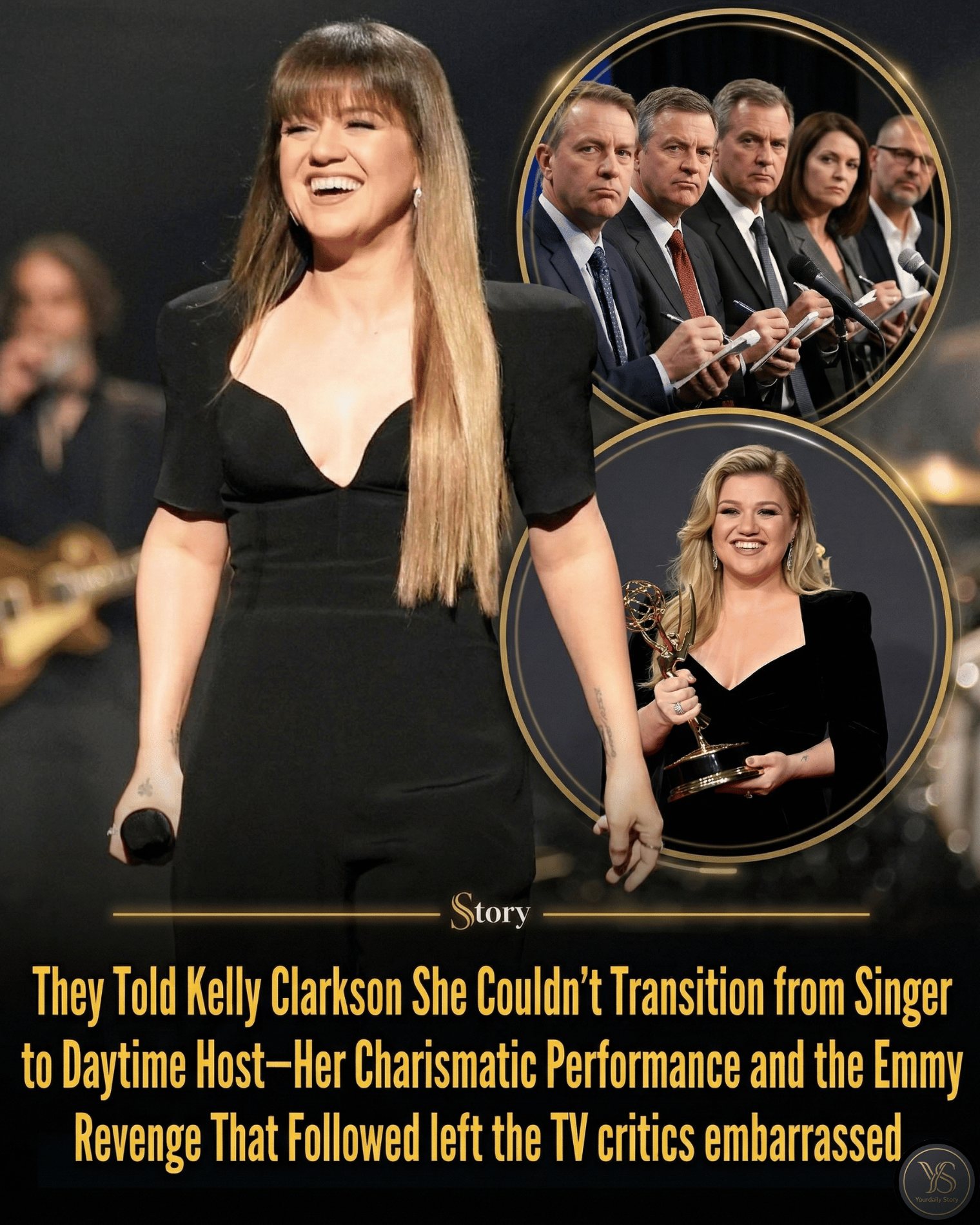 They Told Kelly Clarkson She Couldn’t Transition from Singer to Daytime Host—Her Charismatic Performance and the Emmy Revenge That Followed left the TV critics embarrassed.