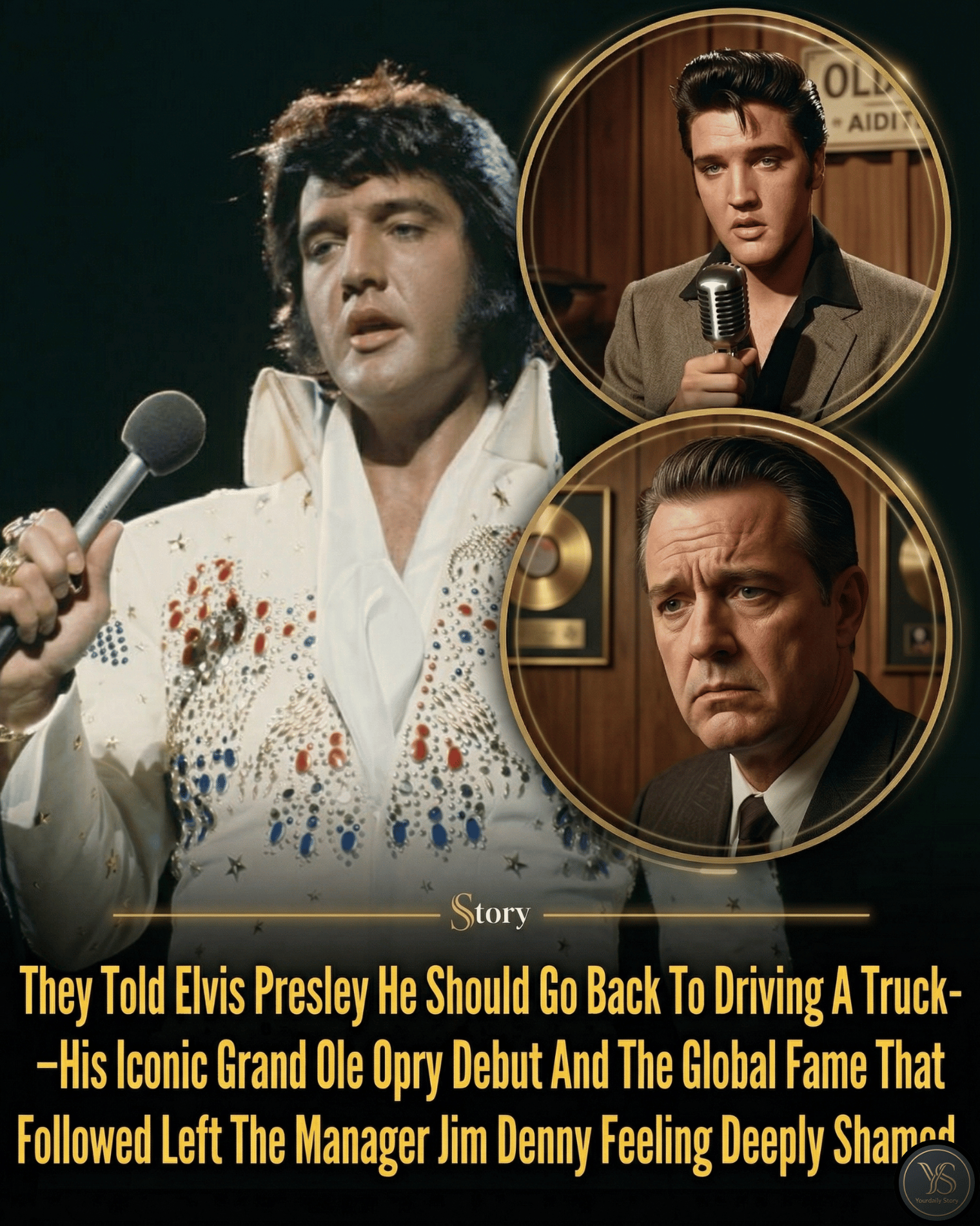 They Told Elvis Presley He Should Go Back To Driving A Truck—His Iconic Grand Ole Opry Debut And The Global Fame That Followed Left The Manager Jim Denny Feeling Deeply Shamed.