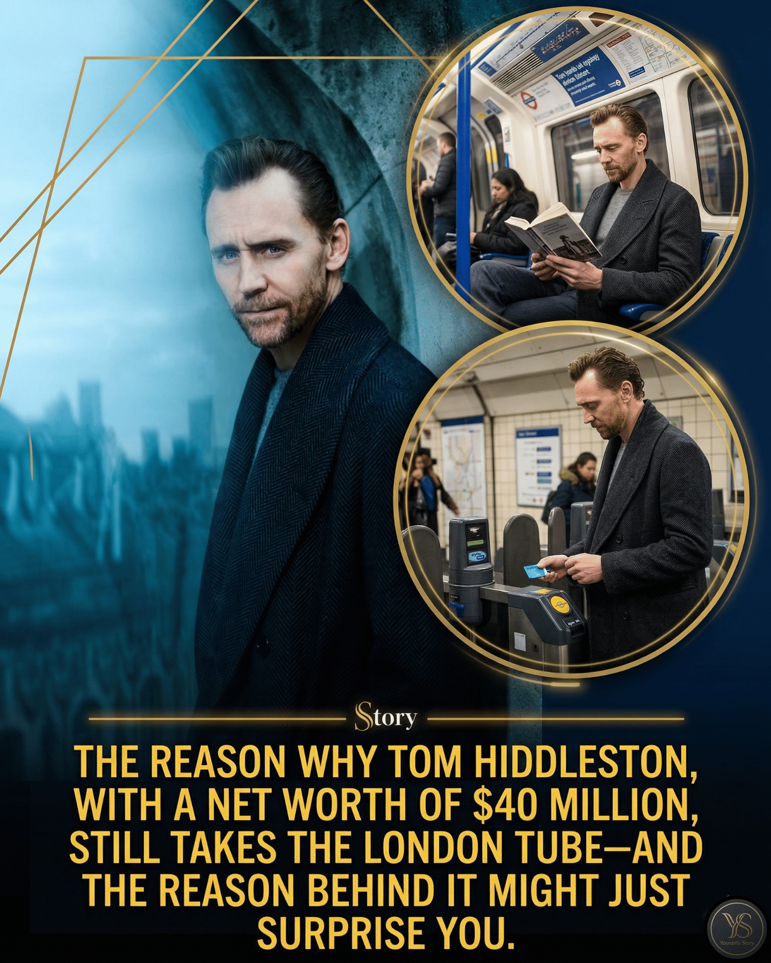 The Reason Why Tom Hiddleston, With a Net Worth of $40 Million, Still Takes the London Tube—And the Reason Behind It Might Just Surprise You
