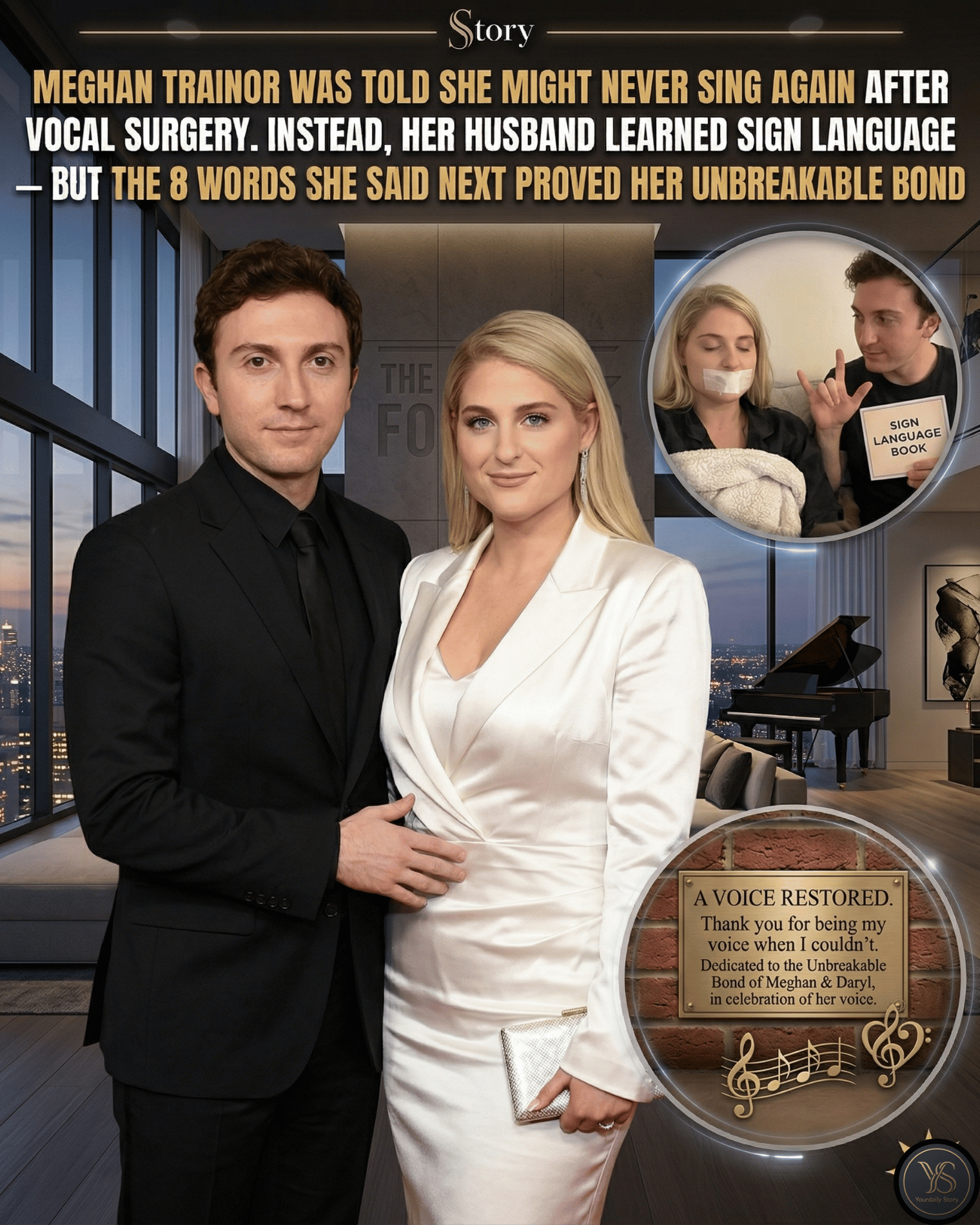 Meghan Trainor Was Told She Might Never Sing Again After Vocal Surgery. Instead, Her Husband Learned Sign Language — But The 8 Words She Said Next Proved Her Unbreakable Bond