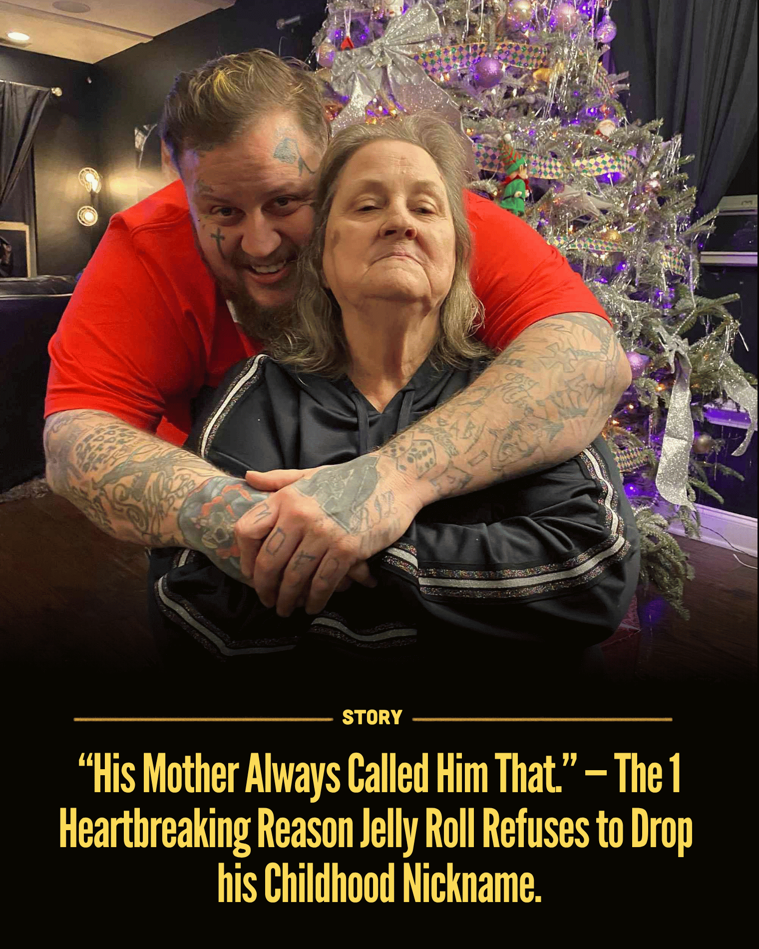“His Mother Always Called Him That.” — The 1 Heartbreaking Reason Jelly Roll Refuses to Drop his Childhood Nickname.