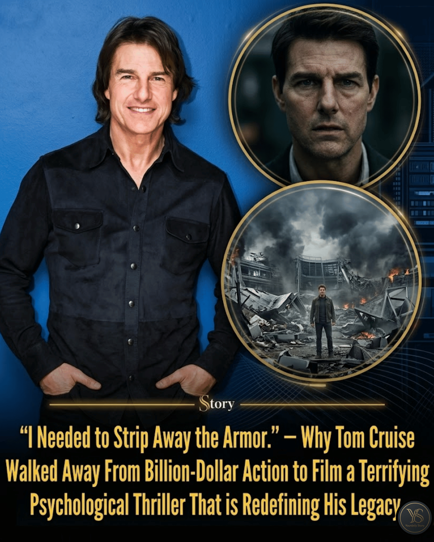 “I Needed to Strip Away the Armor.” — Why Tom Cruise Walked Away From Billion-Dollar Action to Film a Terrifying Psychological Thriller That is Redefining His Legacy.
