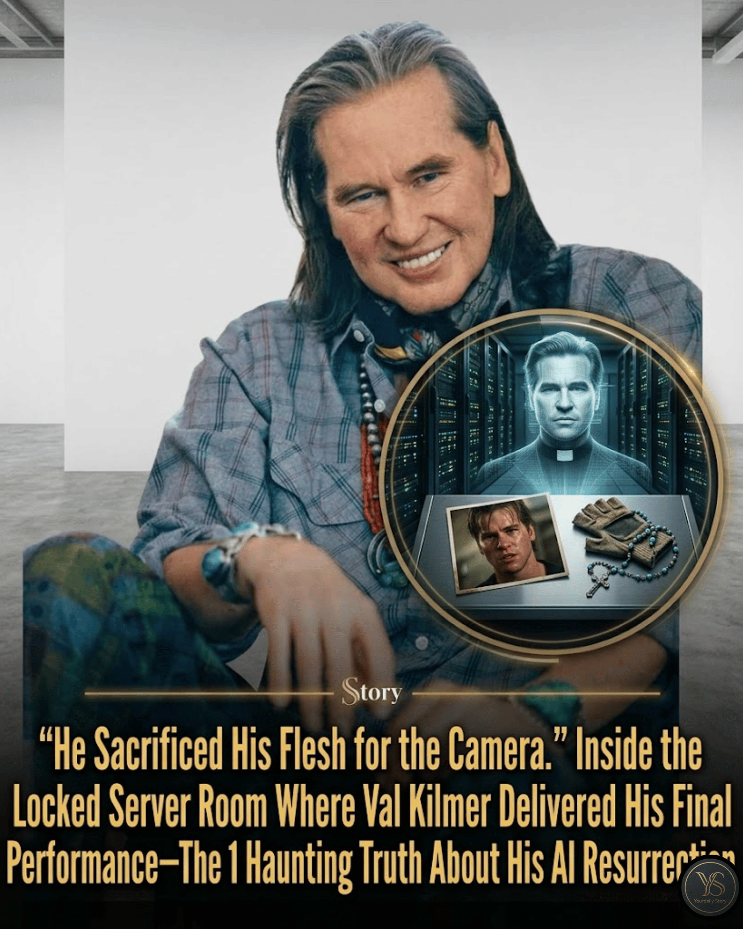“He Sacrificed His Flesh for the Camera.” Inside the Locked Server Room Where Val Kilmer Delivered His Final Performance—The 1 Haunting Truth About His AI Resurrection.