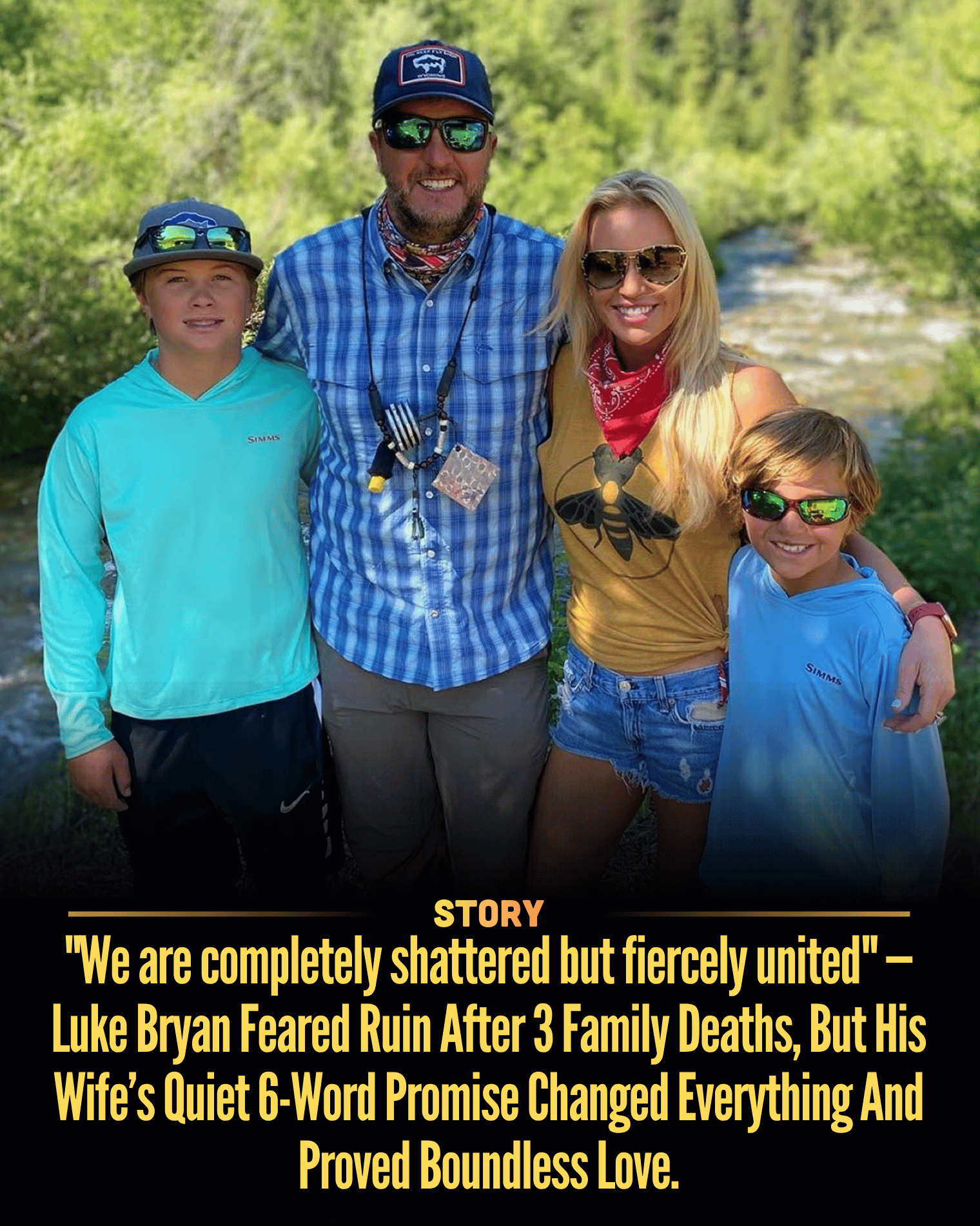 “We are completely shattered but fiercely united” — Luke Bryan Feared Ruin After 3 Family Deaths, But His Wife’s Quiet 6-Word Promise Changed Everything And Proved Boundless Love.