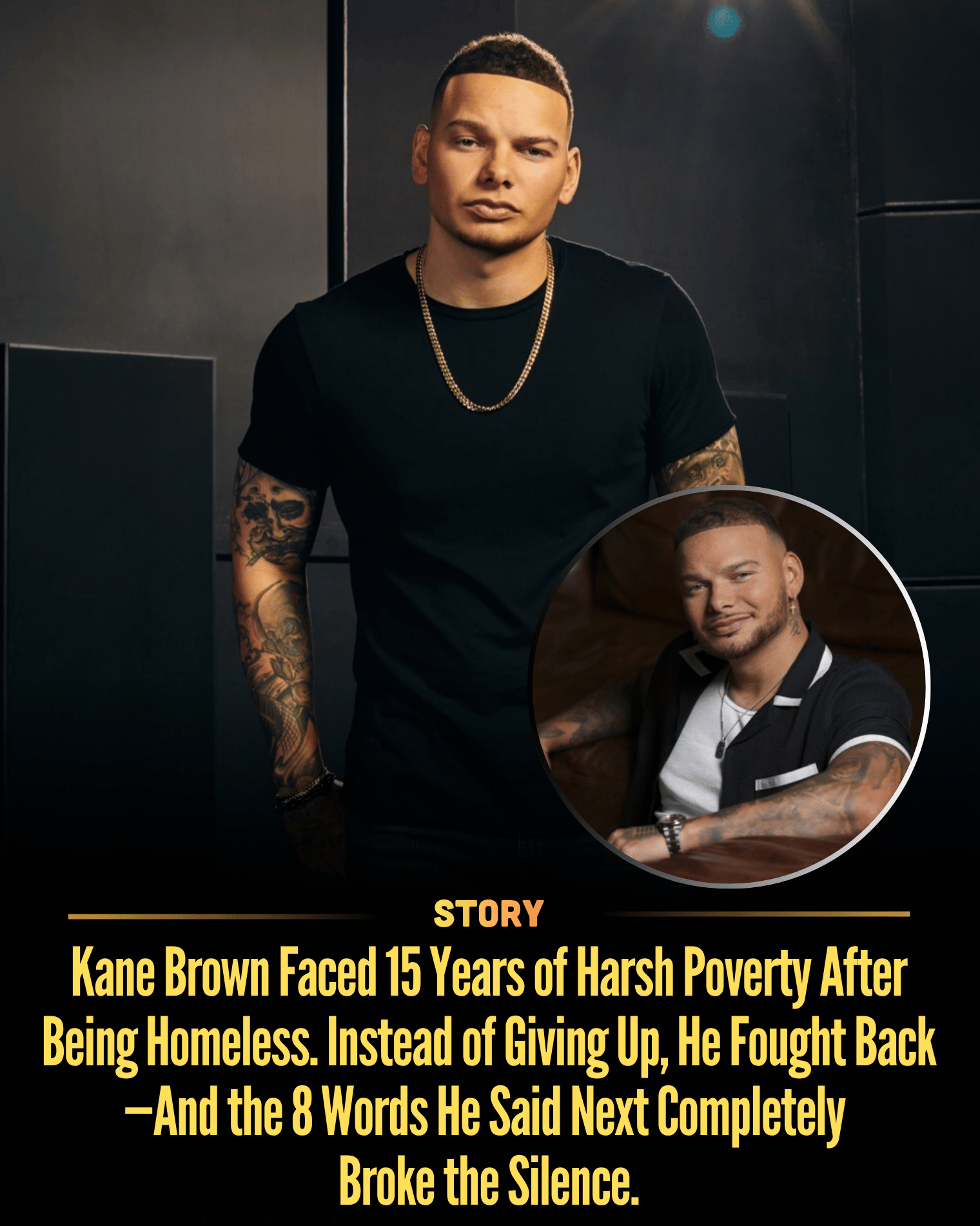 Kane Brown Faced 15 Years of Harsh Poverty After Being Homeless. Instead of Giving Up, He Fought Back—And the 8 Words He Said Next Completely Broke the Silence.