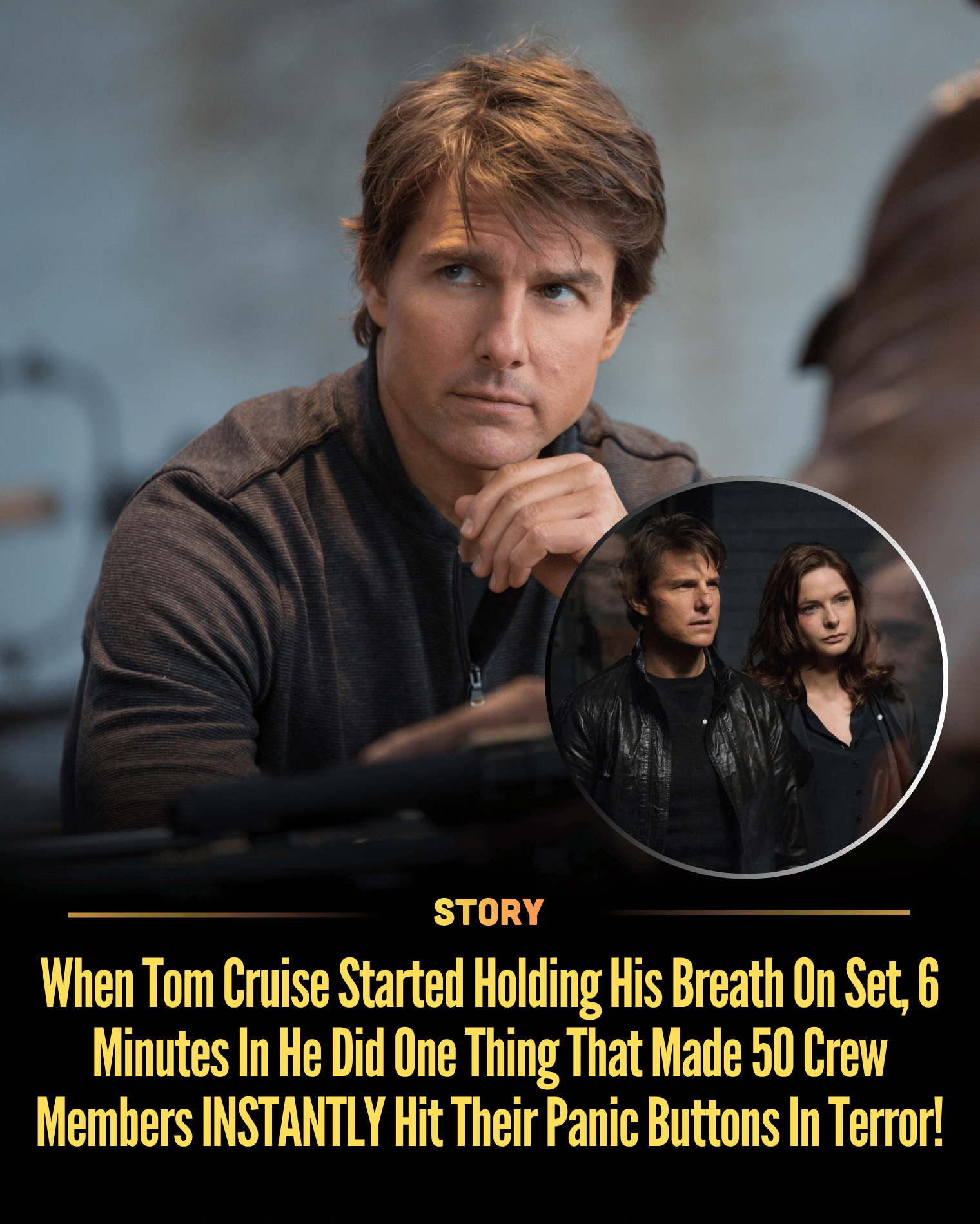When Tom Cruise Started Holding His Breath On Set, 6 Minutes In He Did One Thing That Made 50 Crew Members INSTANTLY Hit Their Panic Buttons In Terror!