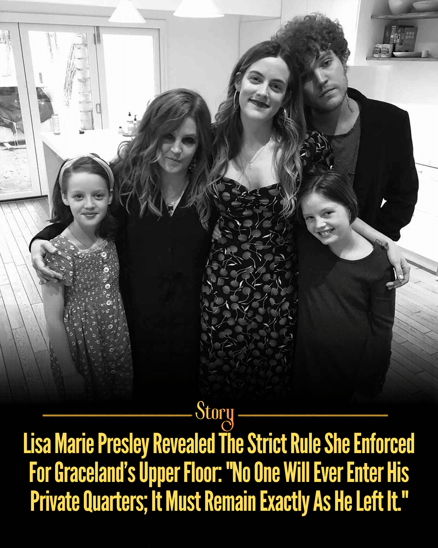Lisa Marie Presley Revealed The Strict Rule She Enforced For Graceland’s Upper Floor: “No One Will Ever Enter His Private Quarters; It Must Remain Exactly As He Left It.”
