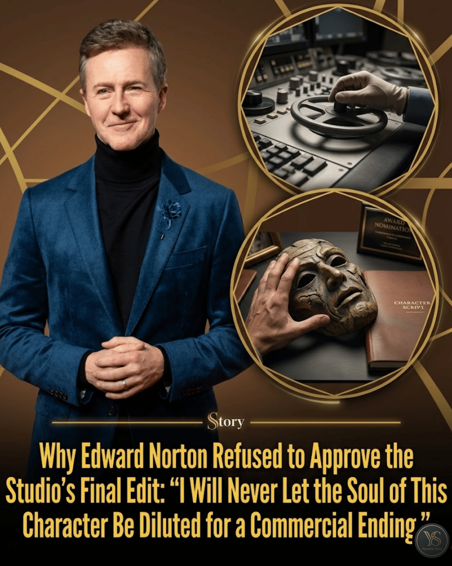 Why Edward Norton Refused to Approve the Studio’s Final Edit: “I Will Never Let the Soul of This Character Be Diluted for a Commercial Ending.”