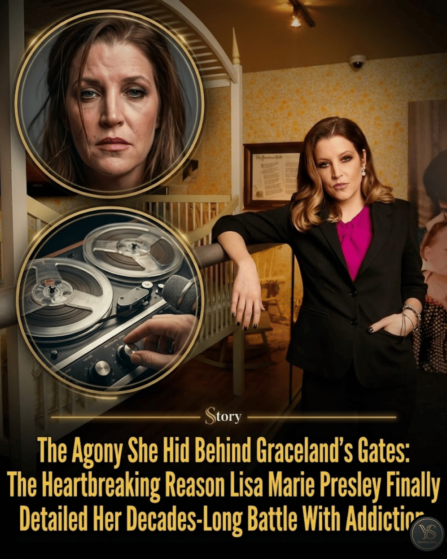 The Agony She Hid Behind Graceland’s Gates: The Heartbreaking Reason Lisa Marie Presley Finally Detailed Her Decades-Long Battle With Addiction.