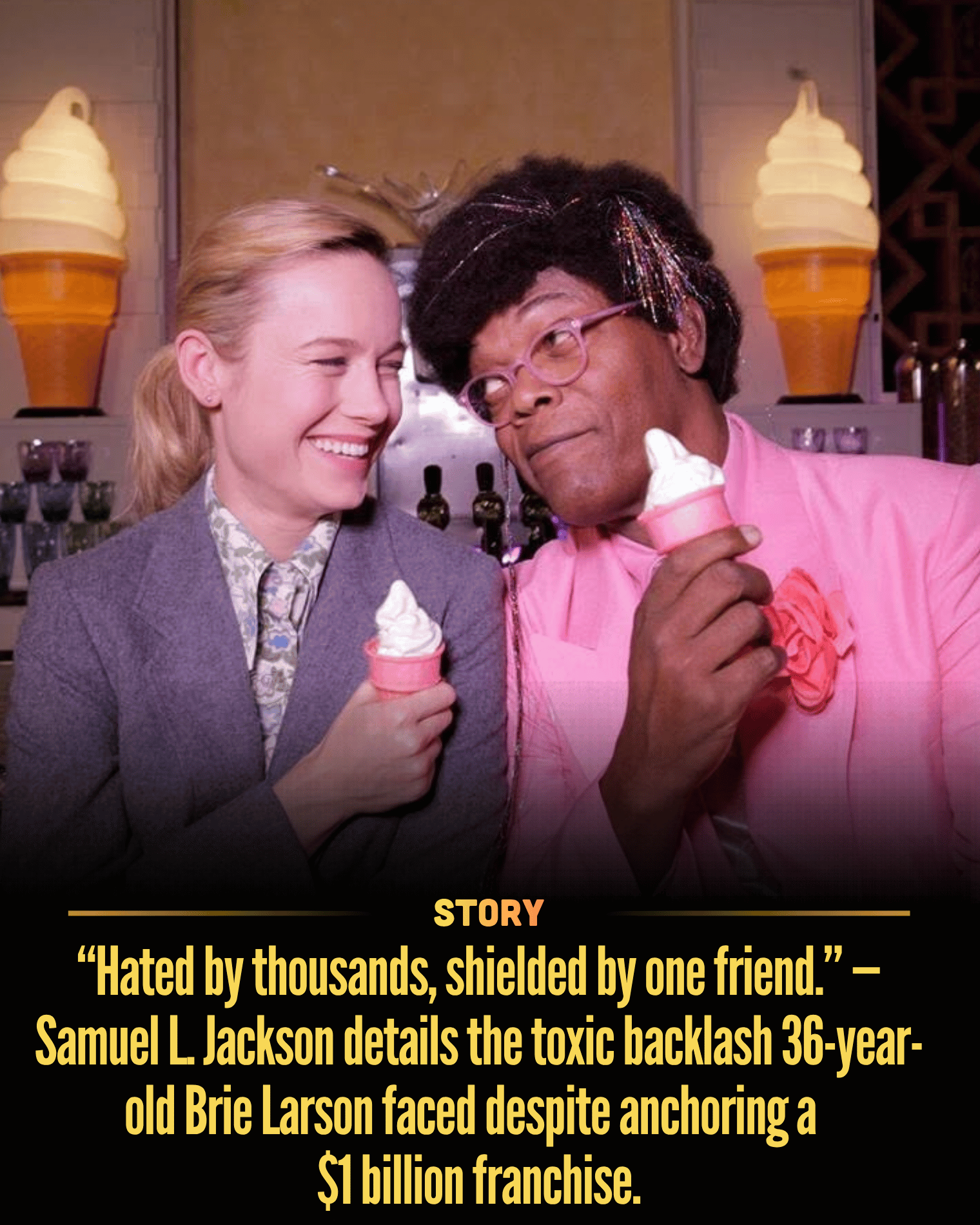 “Hated by thousands, shielded by one friend.” — Samuel L. Jackson details the toxic backlash 36-year-old Brie Larson faced despite anchoring a $1 billion franchise.