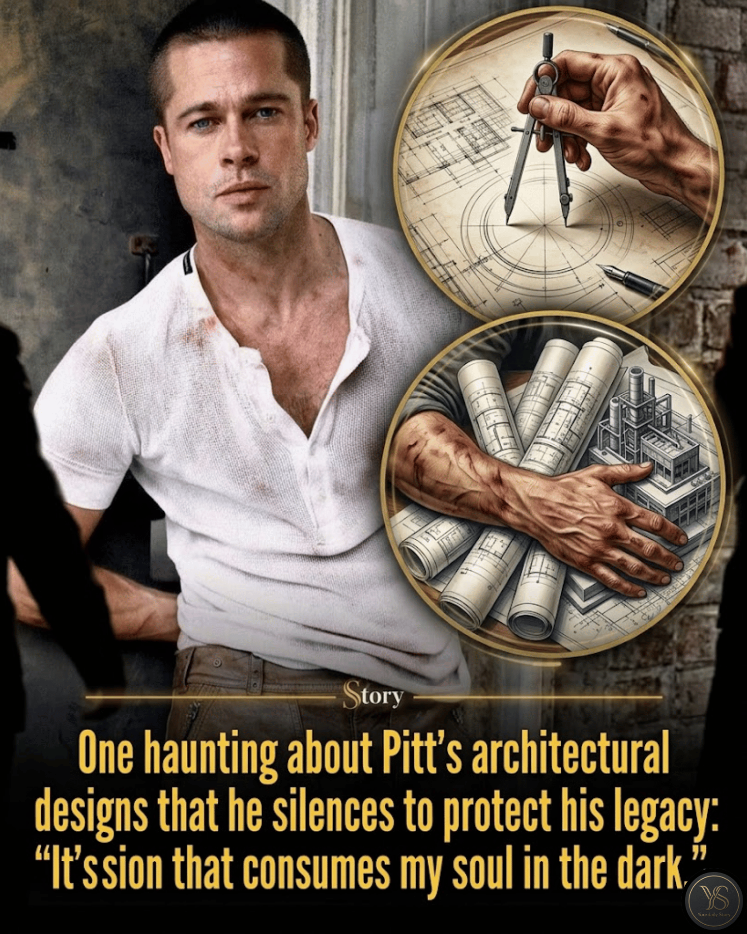 One haunting obsession about Brad Pitt’s architectural designs that he silences to protect his legacy: “It’s a passion that consumes my soul in the dark.”