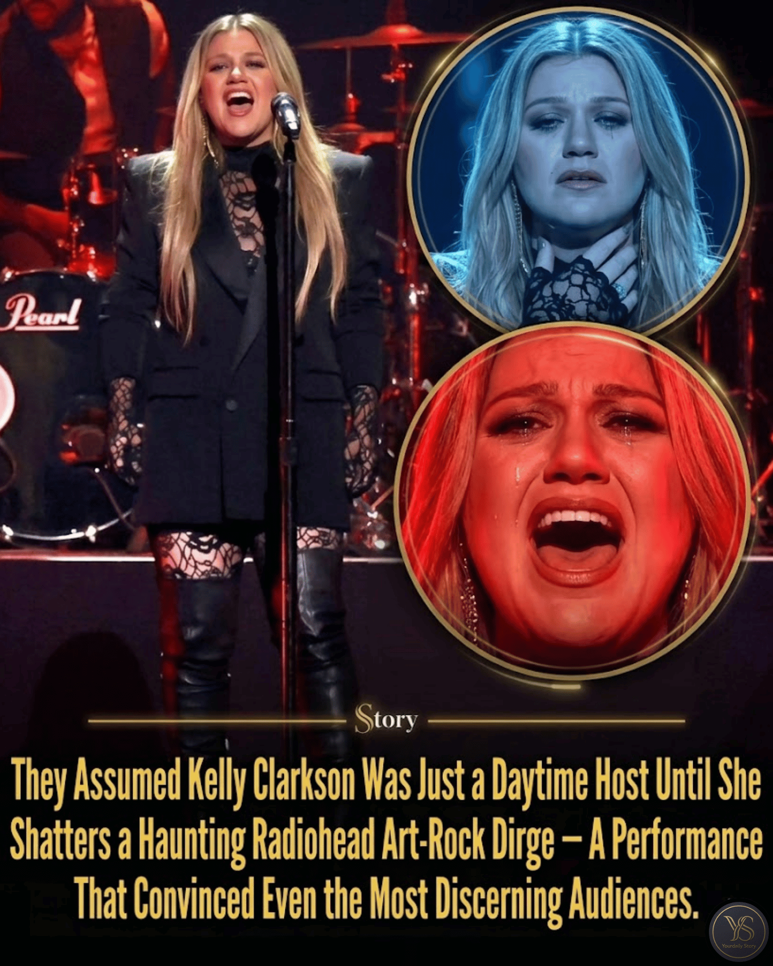 They Assumed Kelly Clarkson Was Just a Daytime Host Until She Shatters a Haunting Radiohead Art-Rock Dirge — A Performance That Convinced Even the Most Discerning Audiences.