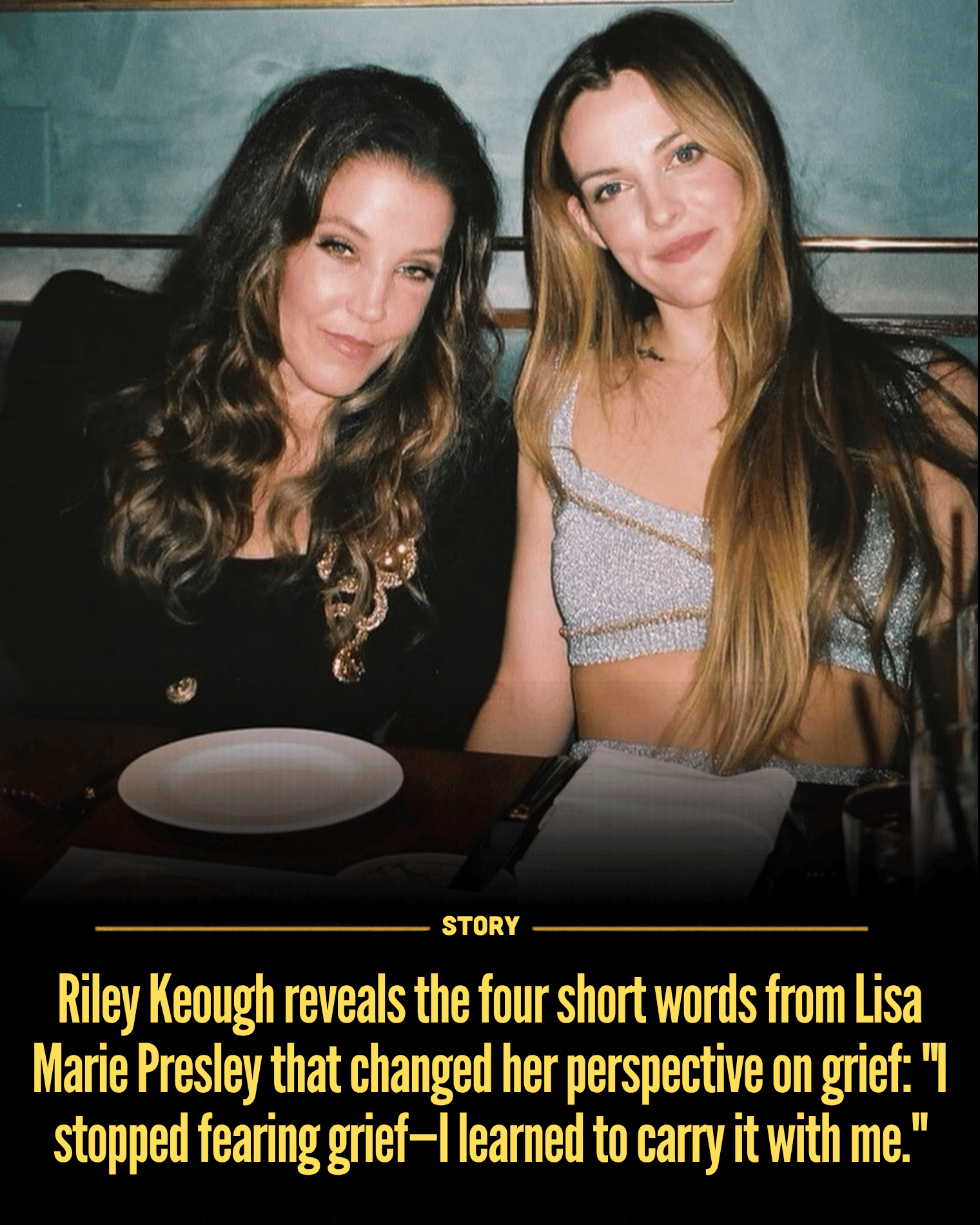 Riley Keough reveals the four short words from Lisa Marie Presley that changed her perspective on grief: “I stopped fearing grief—I learned to carry it with me.”