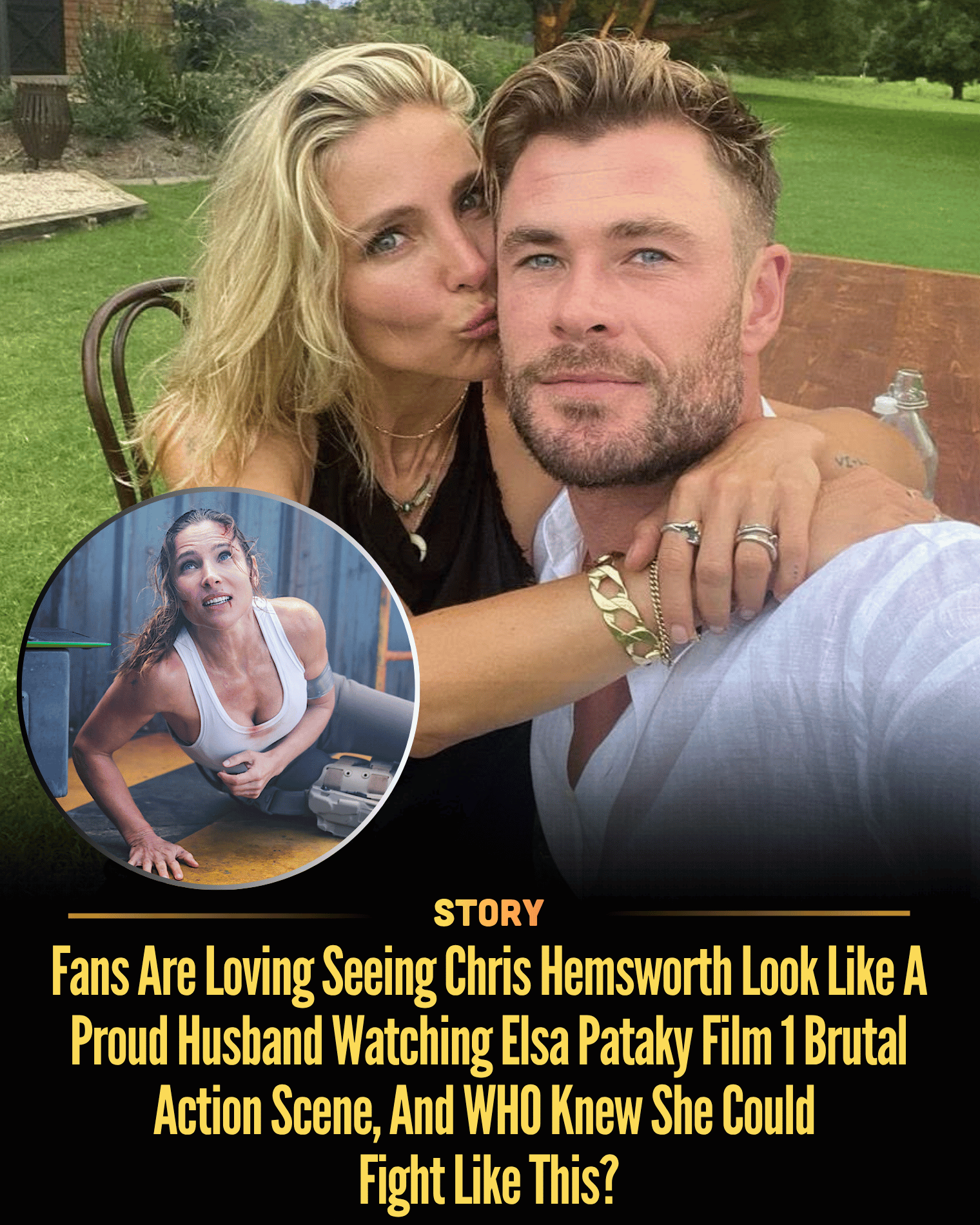 Fans Are Loving Seeing Chris Hemsworth Look Like A Proud Husband Watching Elsa Pataky Film 1 Brutal Action Scene, And WHO Knew She Could Fight Like This? Chris Hemsworth is beaming with pride as Elsa Pataky steps into a brutal spotlight, and one explosive action moment flips expectations instantly. What begins as intense preparation turns into a jaw-dropping reveal as her fierce combat skills steal the scene. Fans can’t look away as the power dynamic shifts, proving she’s far more than anyone imagined. [Read More]