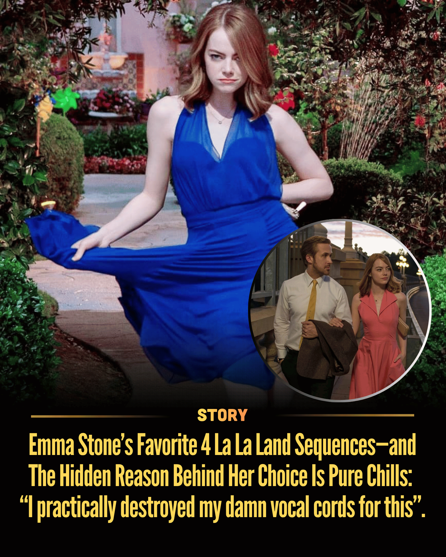 Emma Stone’s Favorite 4 La La Land Sequences—and The Hidden Reason Behind Her Choice Is Pure Chills: “I practically destroyed my damn vocal cords for this”.