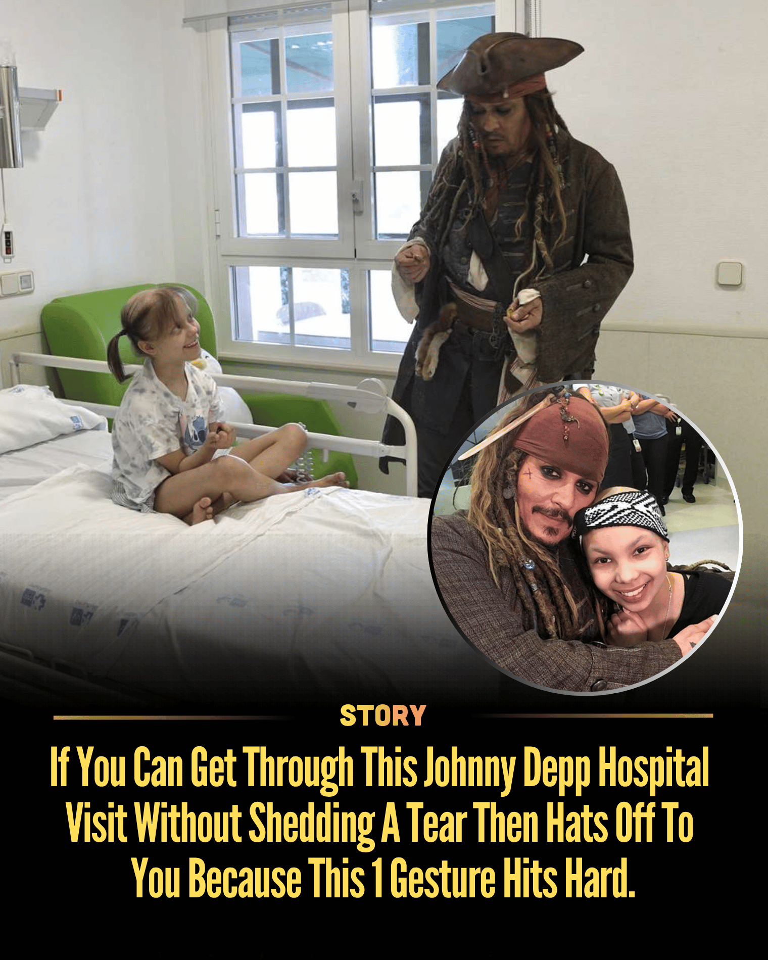 If You Can Get Through This Johnny Depp Hospital Visit Without Shedding A Tear Then Hats Off To You Because This 1 Gesture Hits Hard.