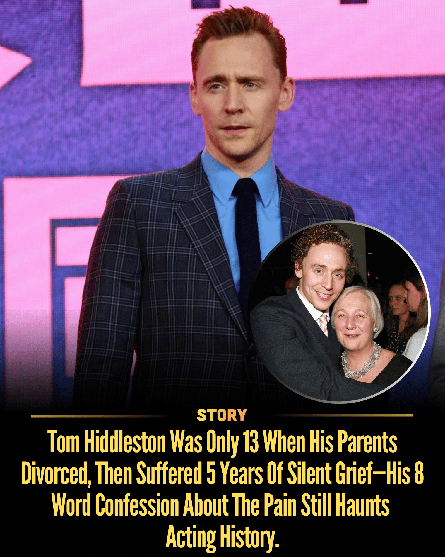 Tom Hiddleston Was Only 13 When His Parents Divorced, Then Suffered 5 Years Of Silent Grief—His 8-Word Confession About The Pain Still Haunts Acting History.
