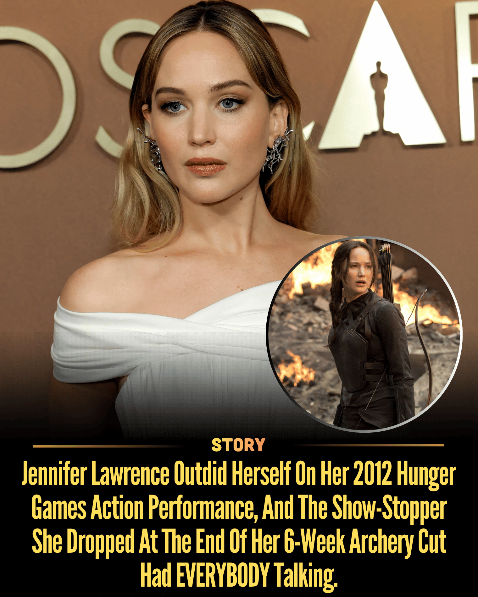 Jennifer Lawrence Outdid Herself On Her 2012 Hunger Games Action Performance, And The Show-Stopper She Dropped At The End Of Her 6-Week Archery Cut Had EVERYBODY Talking.