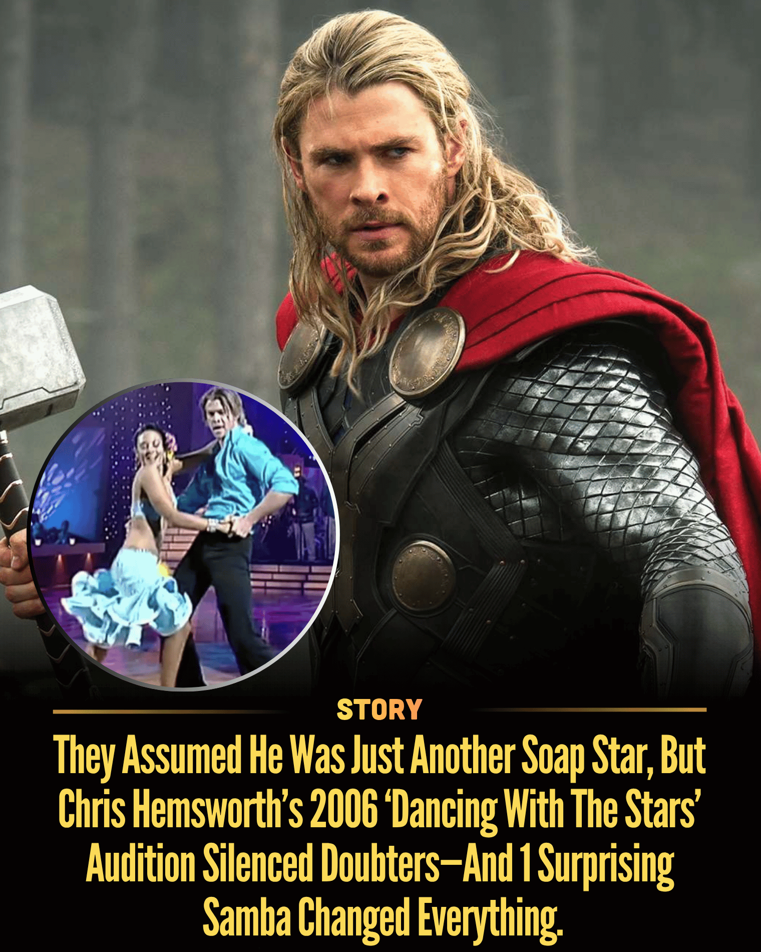 They Assumed He Was Just Another Soap Star, But Chris Hemsworth’s 2006 ‘Dancing With The Stars’ Audition Silenced Doubters—And 1 Surprising Samba Changed Everything.