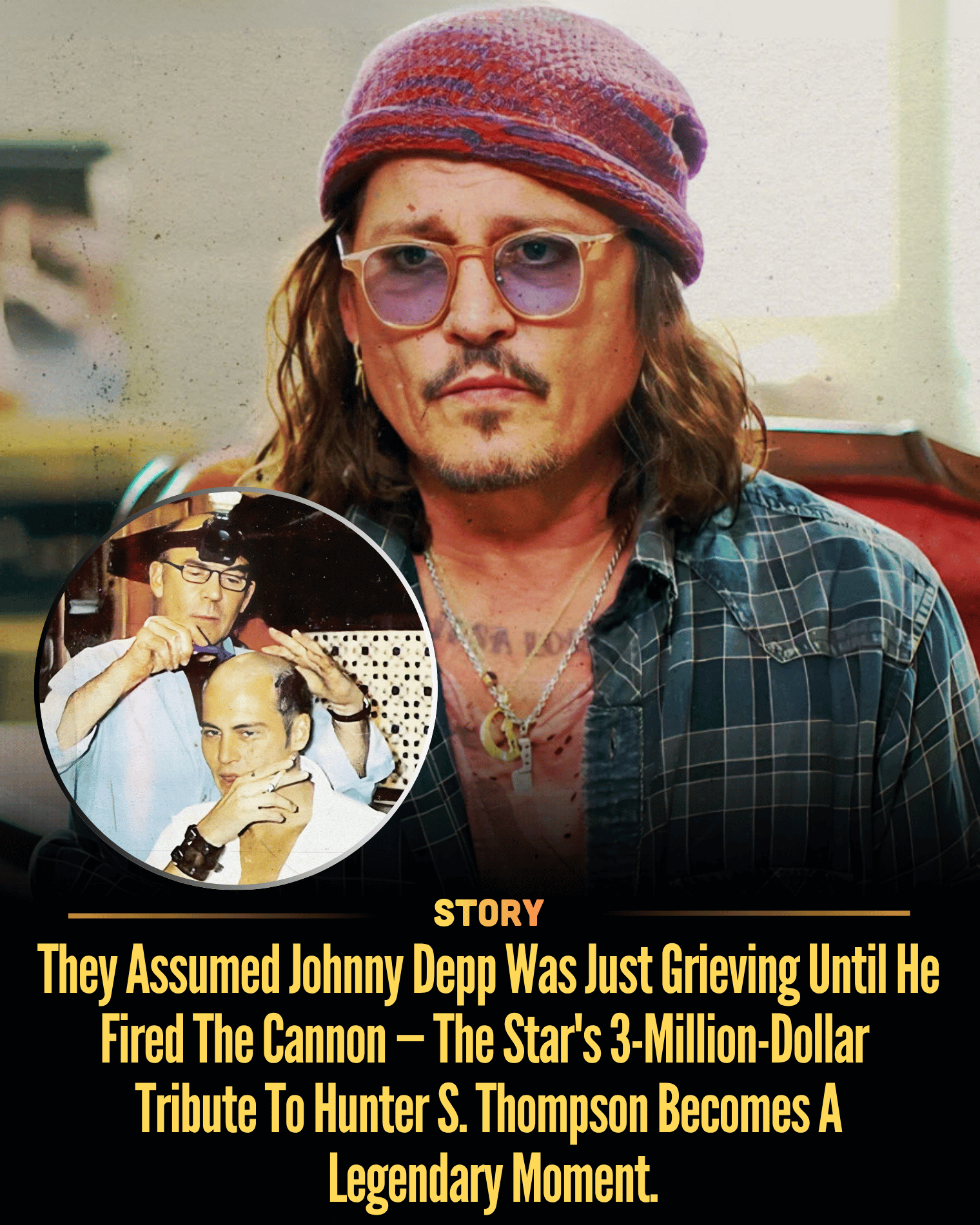 They Assumed Johnny Depp Was Just Grieving Until He Fired The Cannon — The Star’s 3-Million-Dollar Tribute To Hunter S. Thompson Becomes A Legendary Moment.